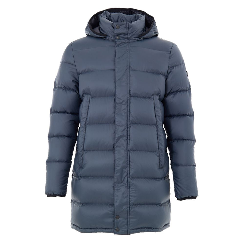 Moose Knuckles Grauer Wollmantel