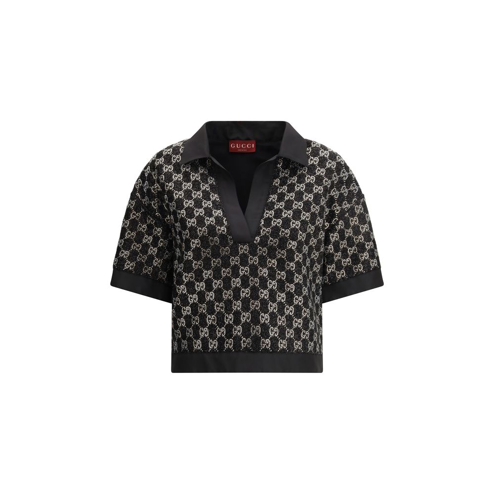 Gucci Schwarzes Viskose-Hemd