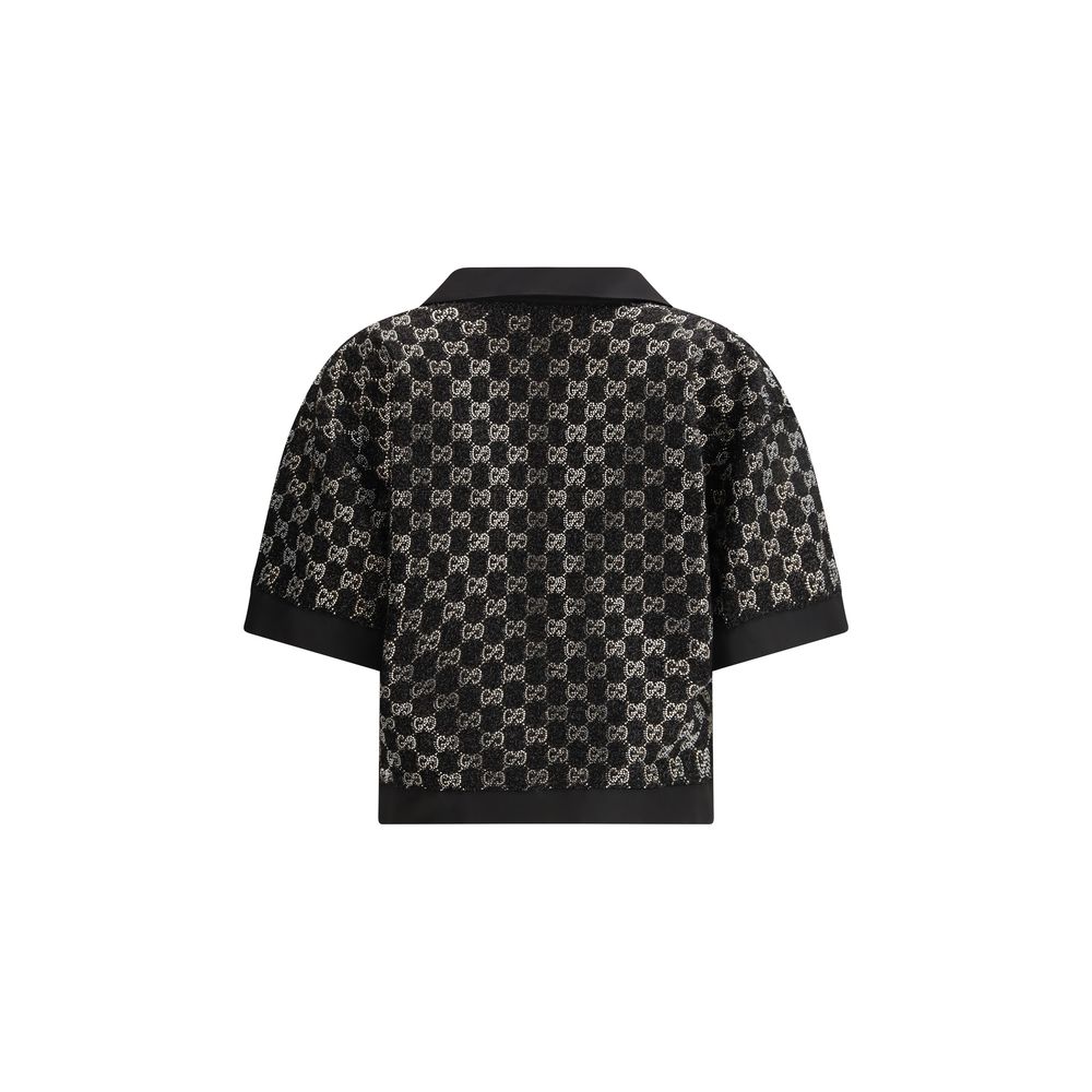 Gucci Schwarzes Viskose-Hemd