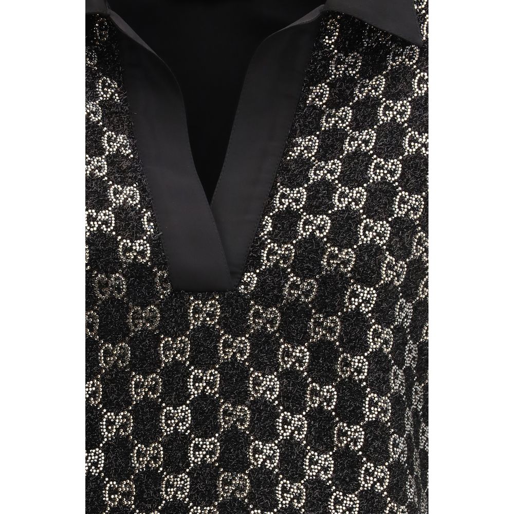 Gucci Schwarzes Viskose-Hemd