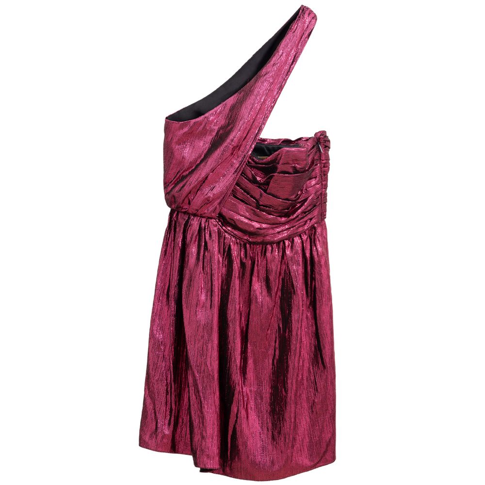 Saint Laurent Kurzes Fuchsia-Kleid aus Viskose