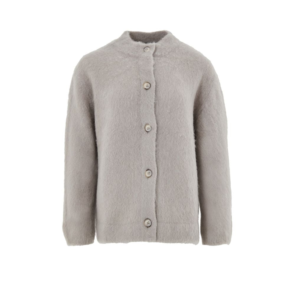 Gran Sasso Beige Wollstrickjacke