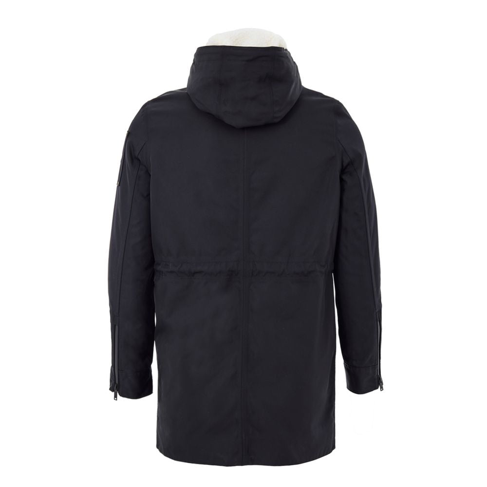 Moose Knuckles Blauer Nylon-Parka
