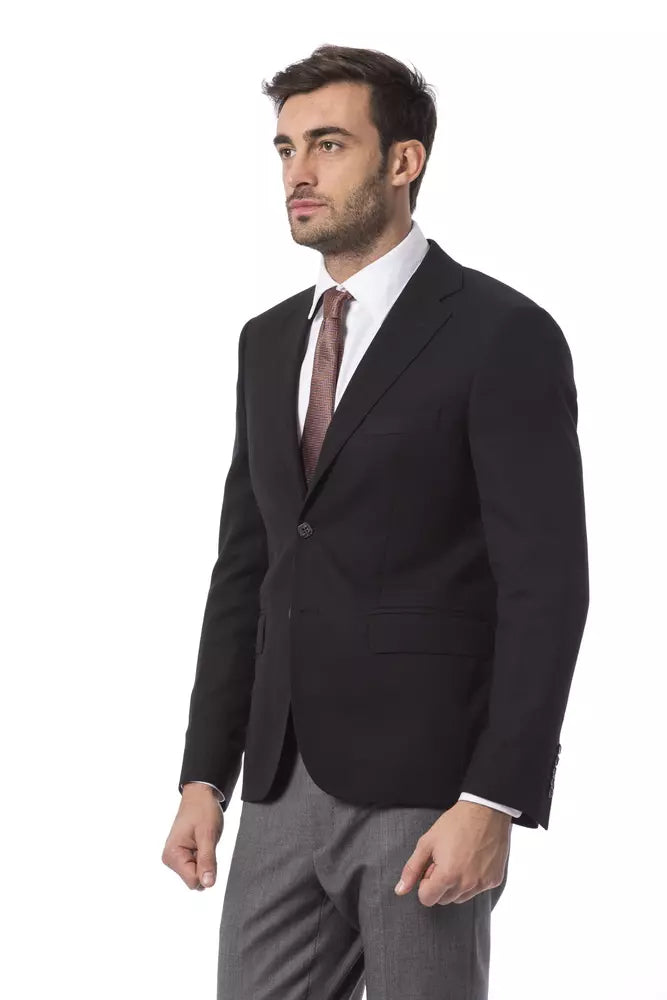 Billionaire Italian Couture Schwarzer Wollblazer