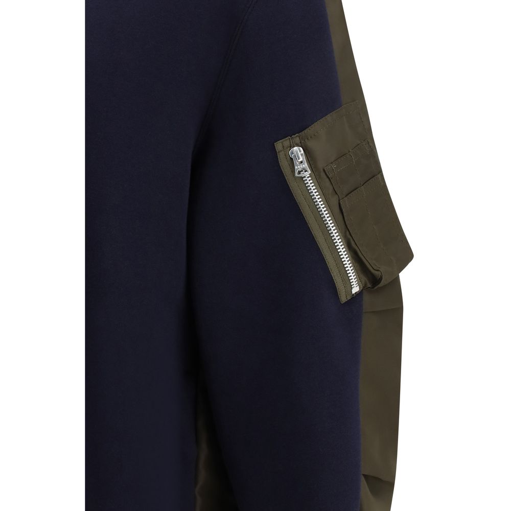 Sacai Blauer Baumwoll-Sweatshirt