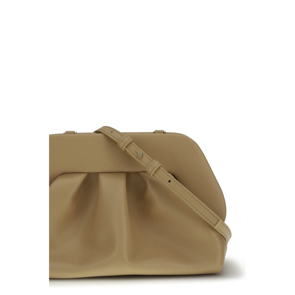 THEMOIRè Beige Clutch aus anderen Fasern