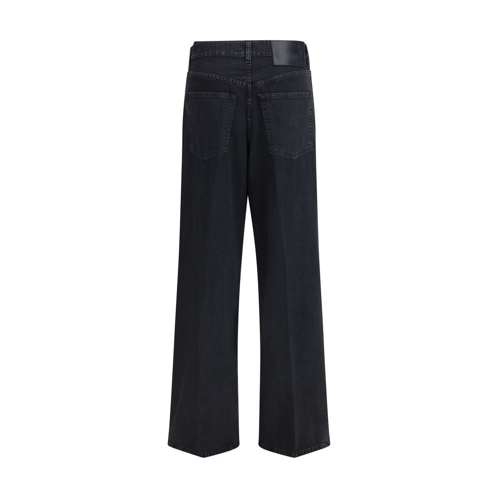 Haikure Schwarze Baumwolljeans Denim