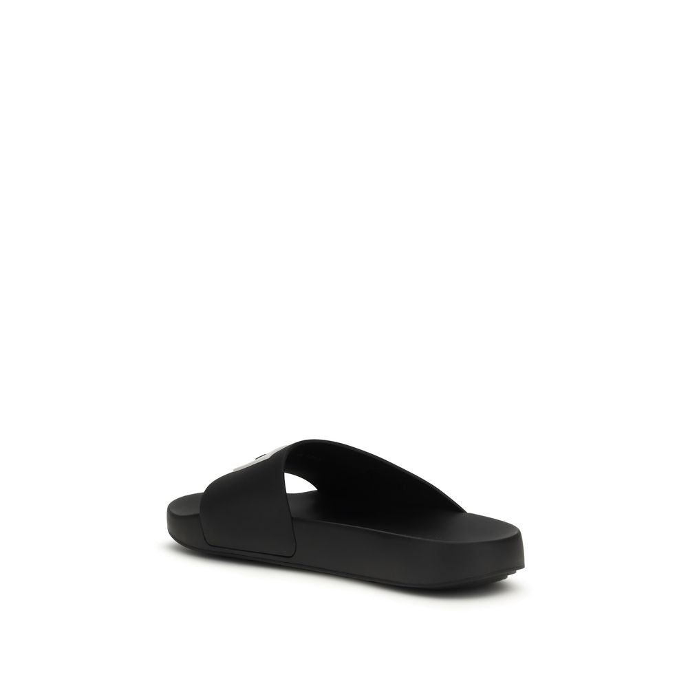 Givenchy Schwarze Gummisandalen