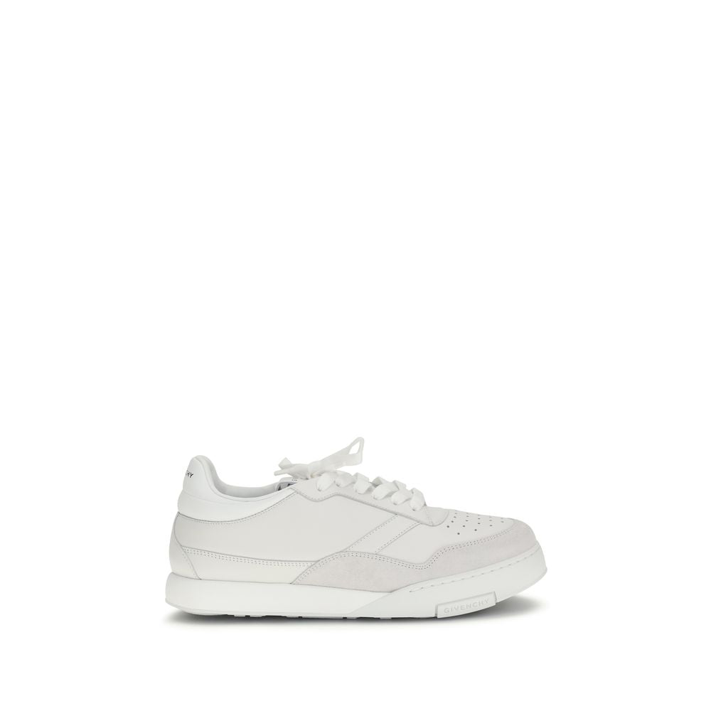 Givenchy Weiße Low-Top-Sneaker aus Kalbsleder Bos Taurus