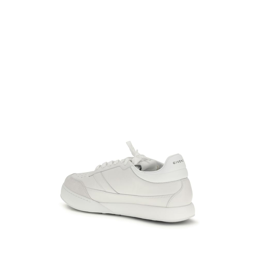 Givenchy Weiße Low-Top-Sneaker aus Kalbsleder Bos Taurus
