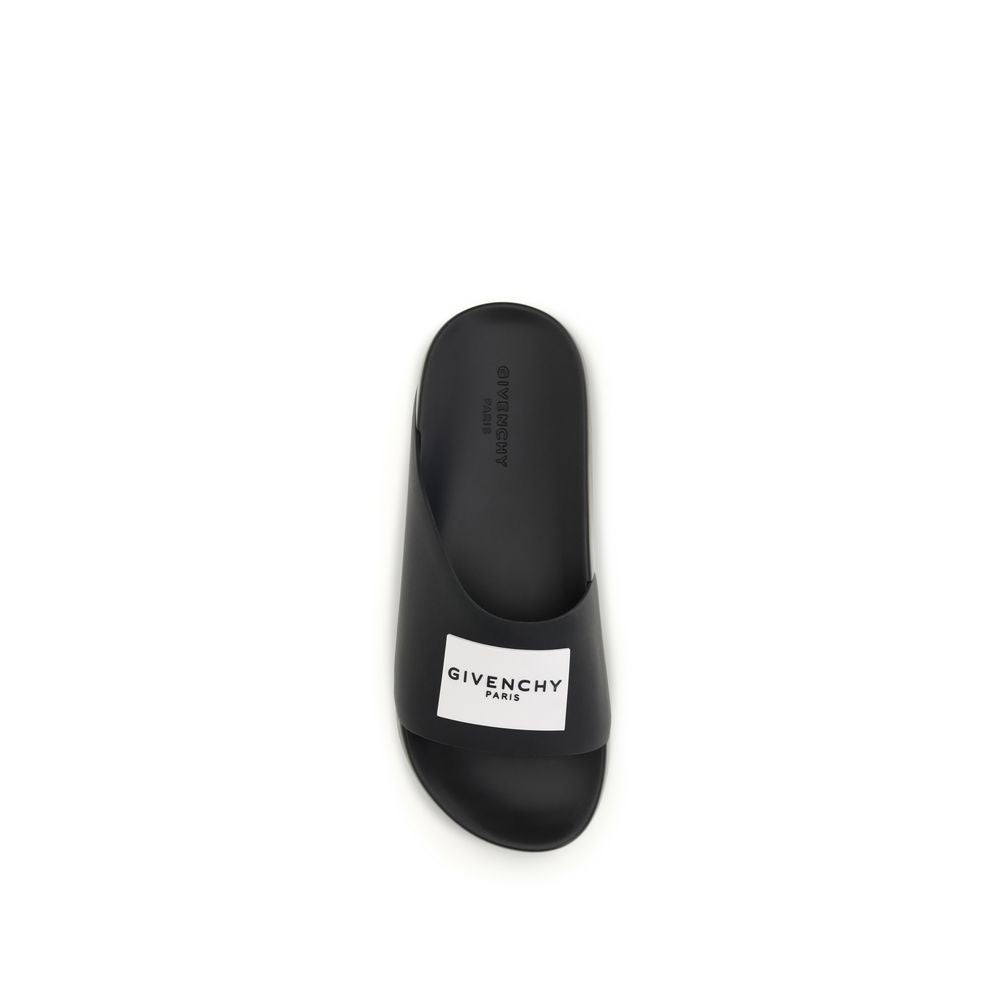 Givenchy Schwarze Gummipantoffeln