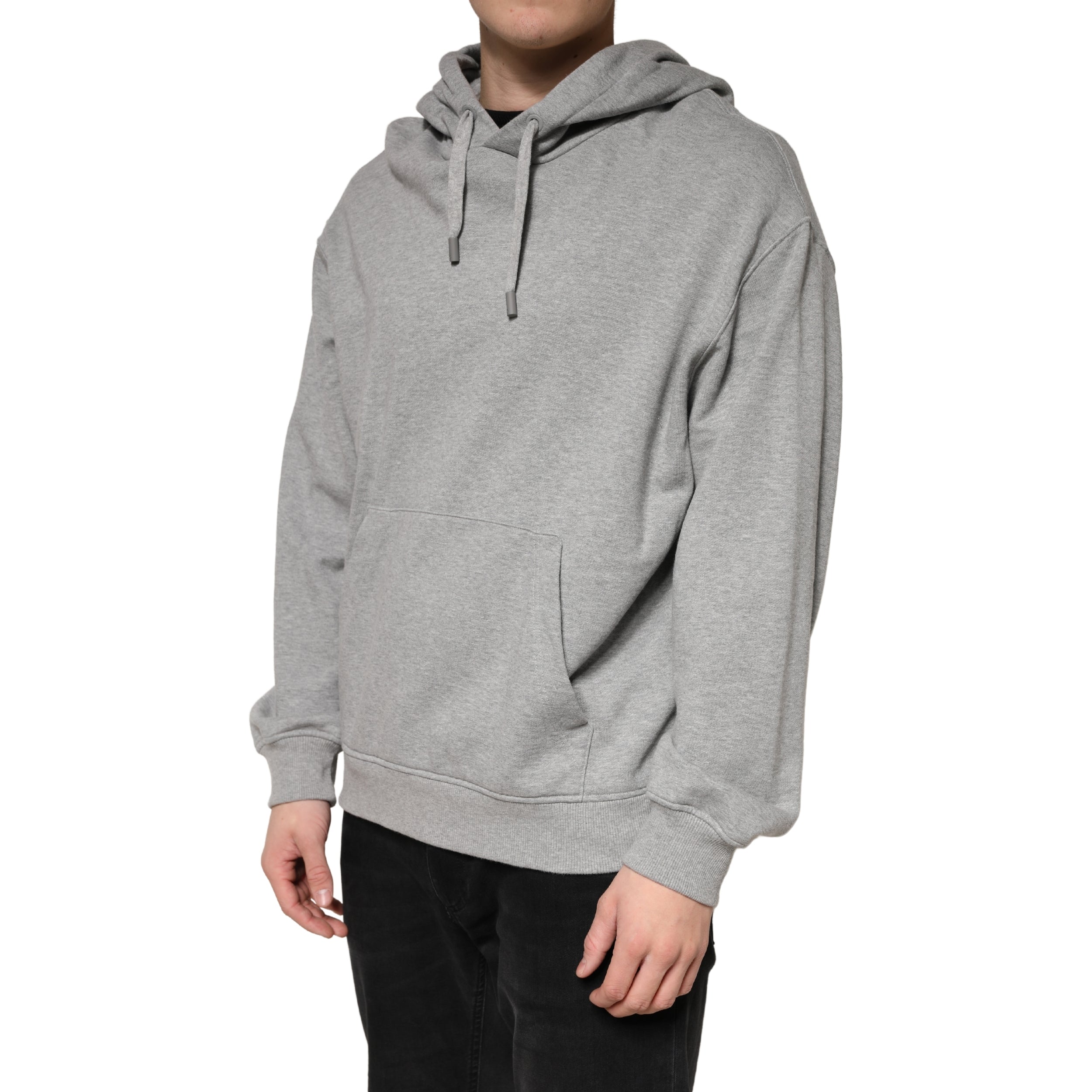 Dolce & Gabbana Grauer Kapuzenpullover aus Baumwolle