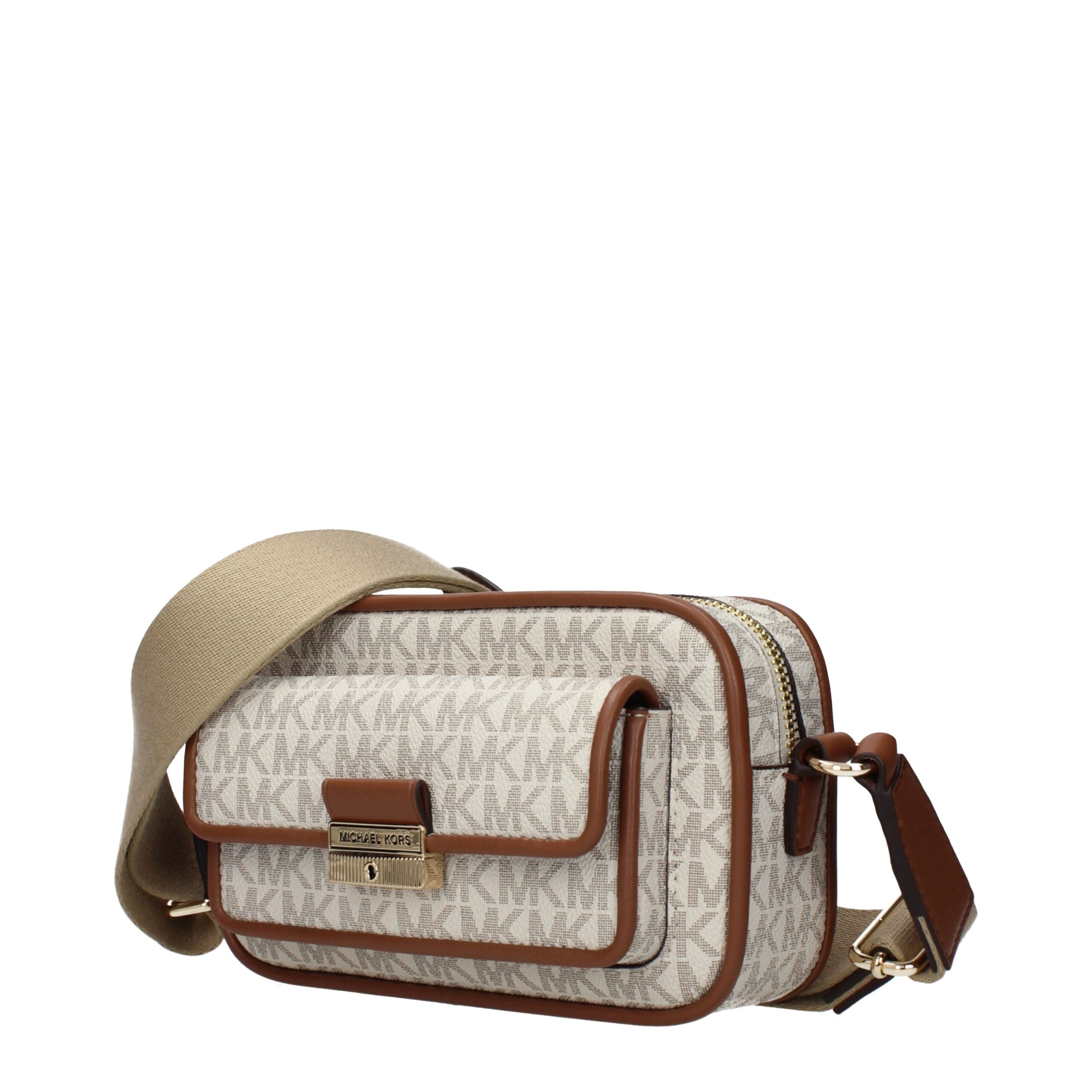 Michael Kors Beige Stoff-Umhängetasche