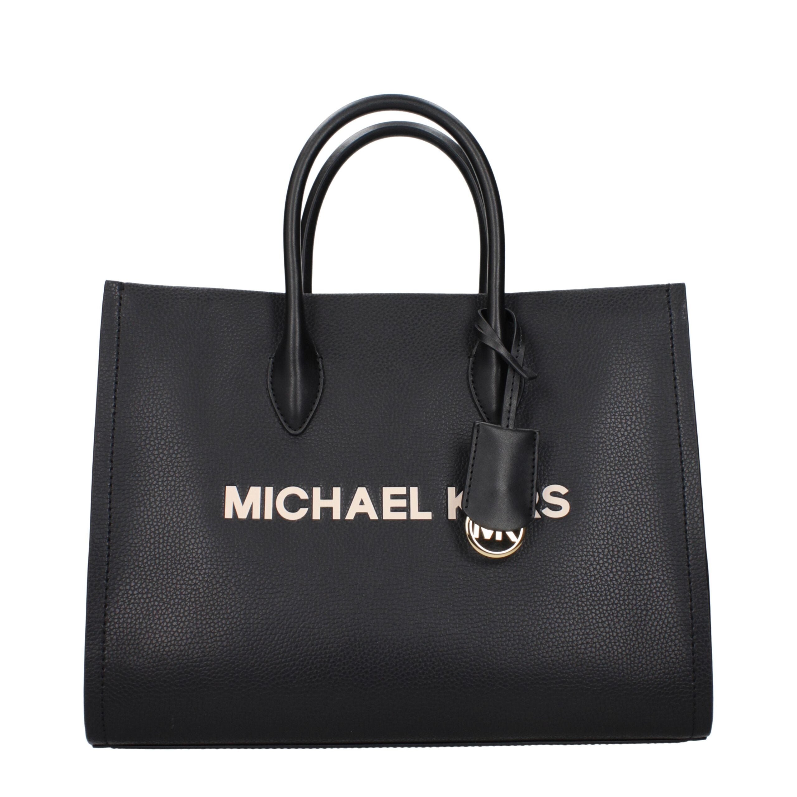 Michael Kors Schwarze Lederhandtasche