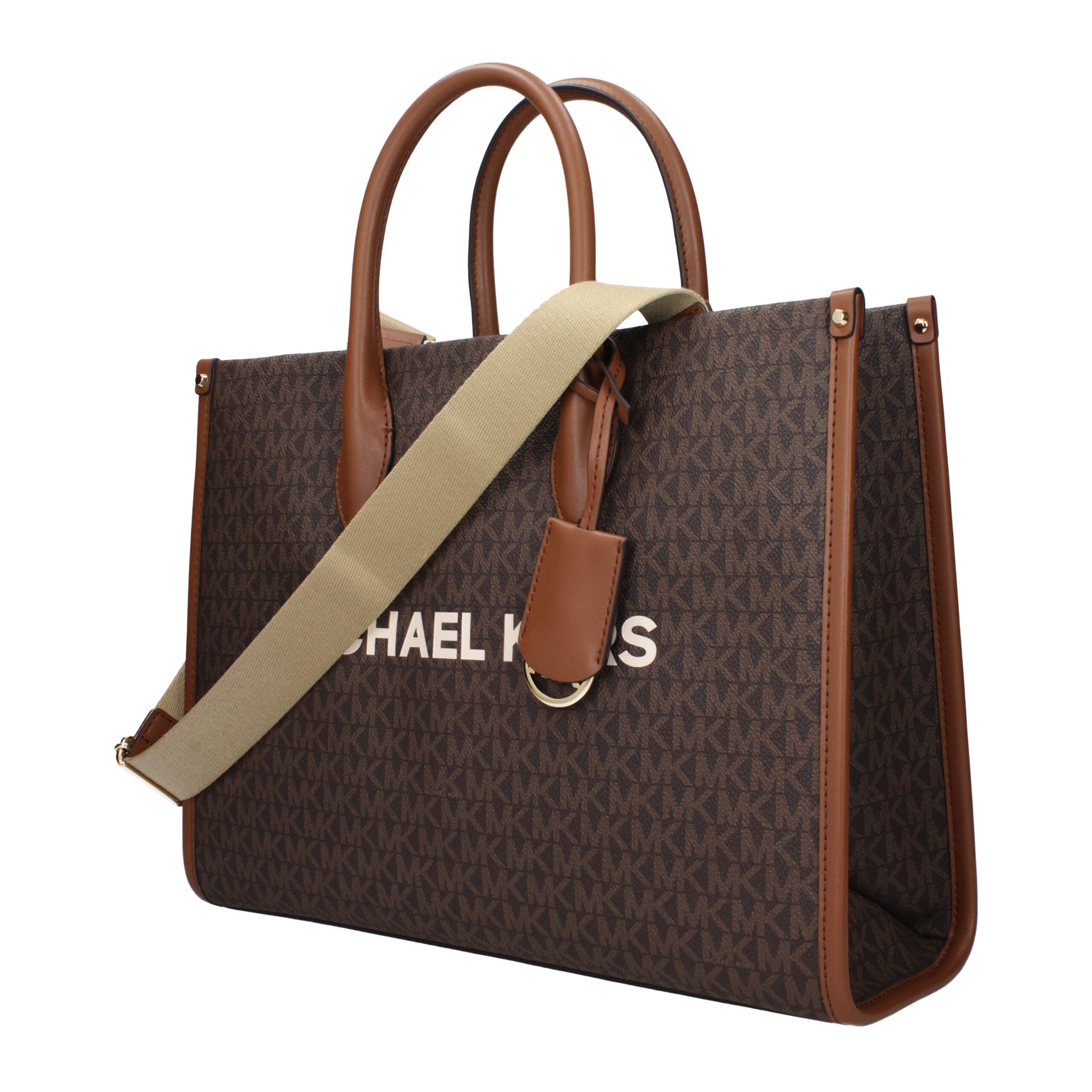 Michael Kors Braune Stoffhandtasche