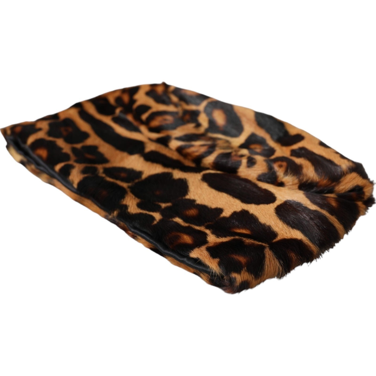 Dolce & Gabbana Brauner Damen-Bucket-Hat aus Leopardenfell
