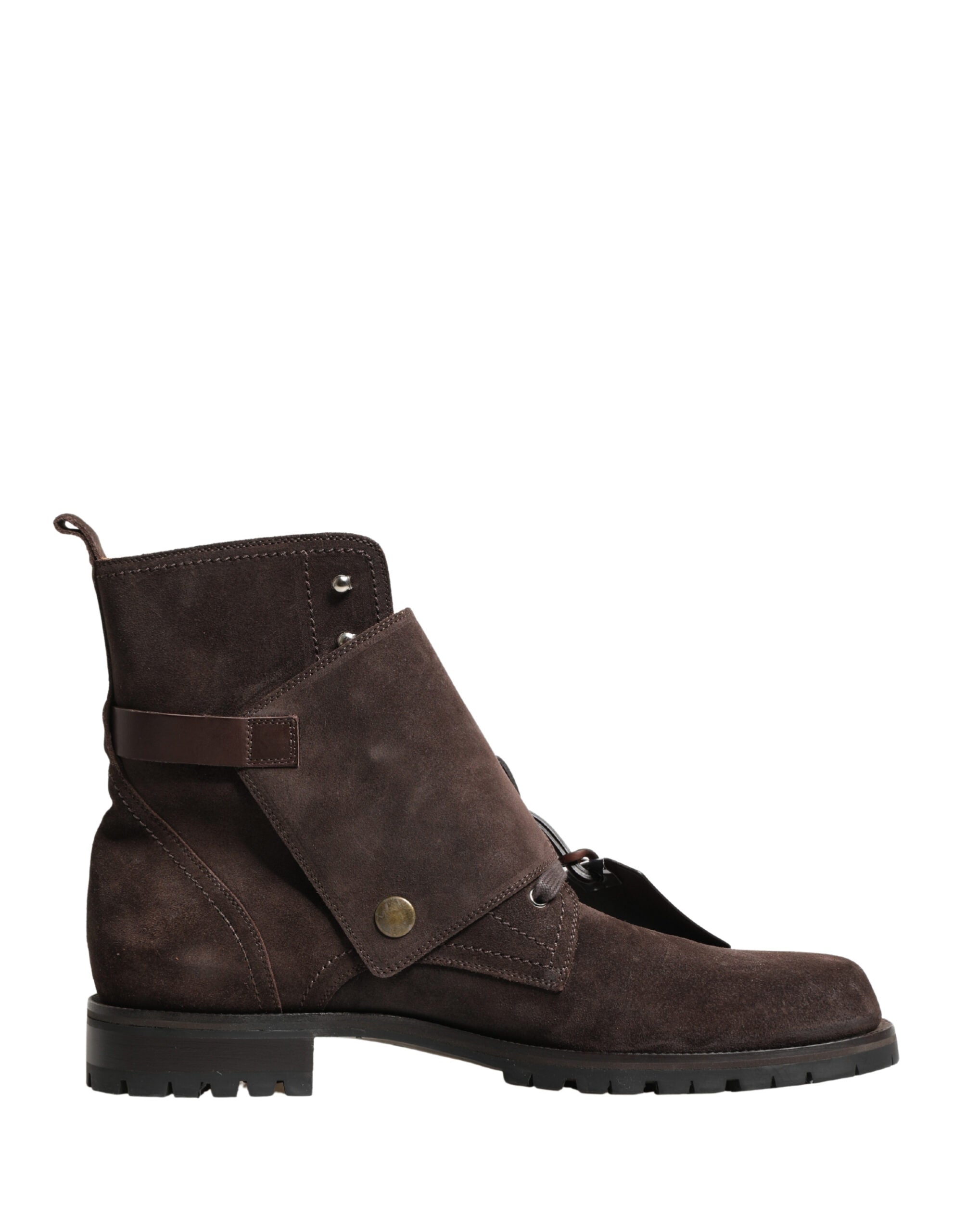 Dolce & Gabbana Braune Wildleder-Schnürstiefeletten
