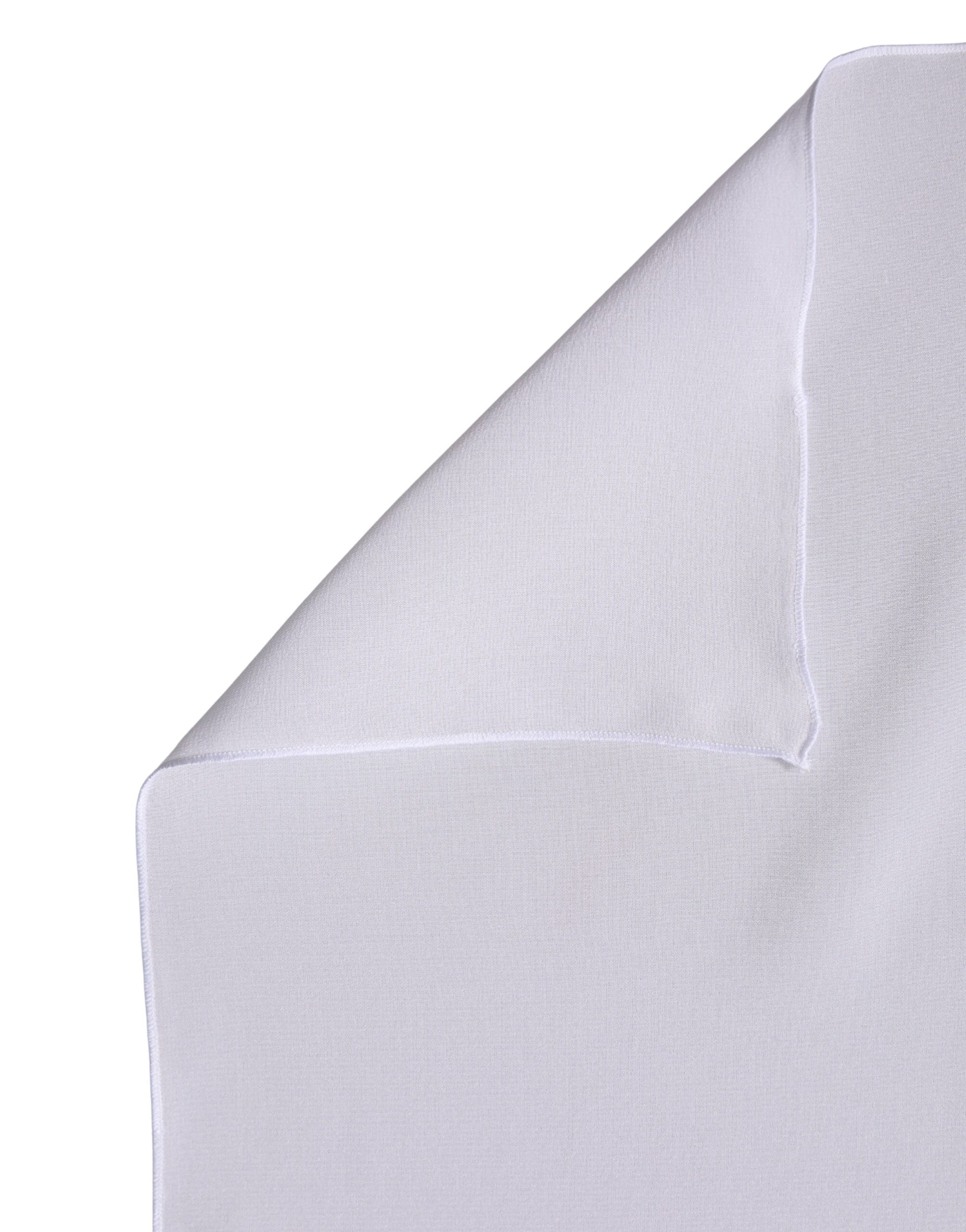 Dolce & Gabbana Weißer Seiden-Nackenschal Stola 200cm x 64cm Schal