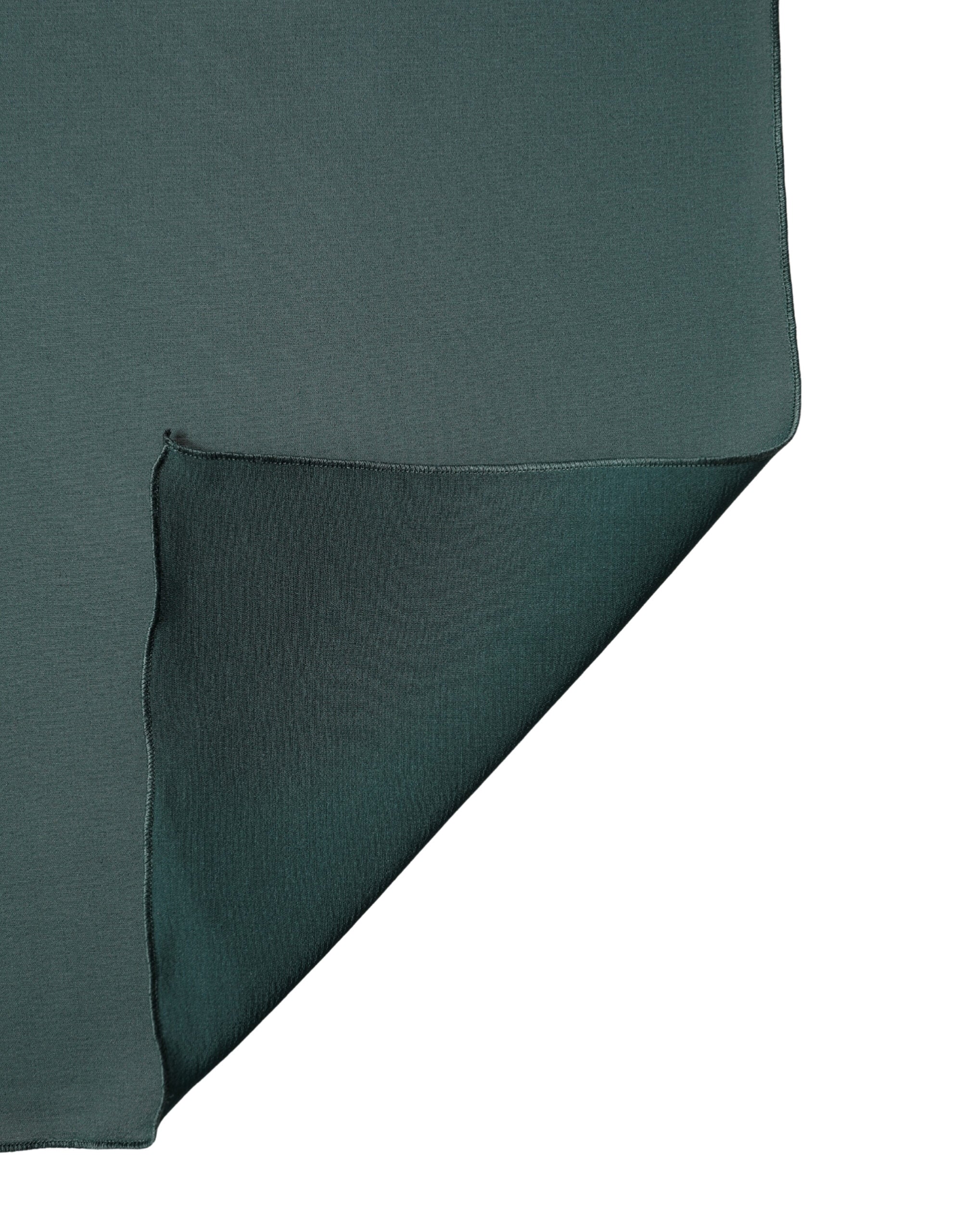 Dolce & Gabbana Dunkelgrüner Seiden-Schal 200cm x 64cm