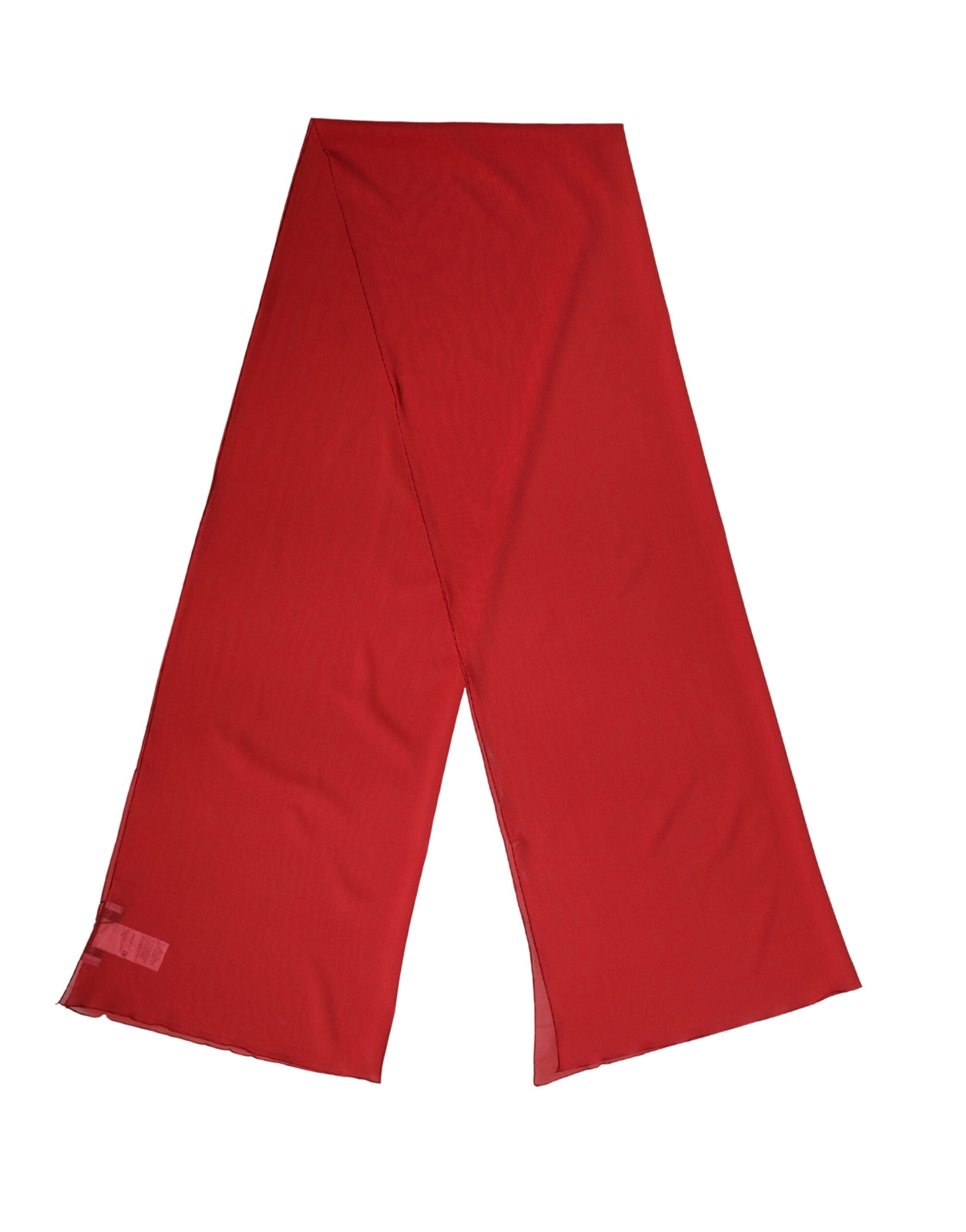 Dolce & Gabbana Roter Seidenschal Damen 200cm x 64cm Stola