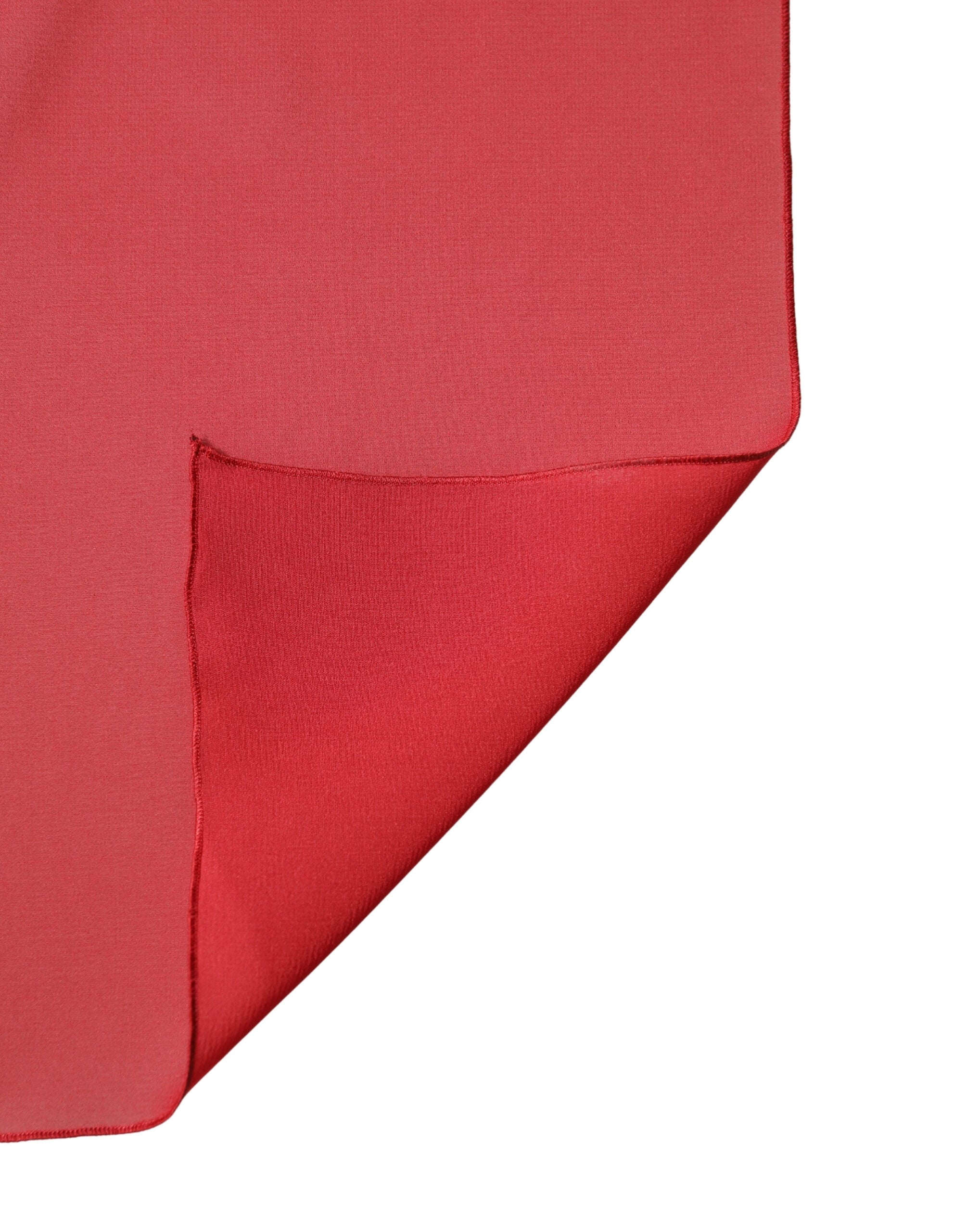 Dolce & Gabbana Roter Seidenschal Damen 200cm x 64cm Stola