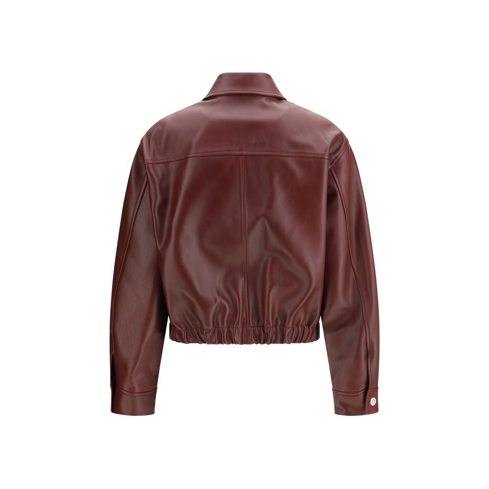Versace Bordeaux Lederjacke