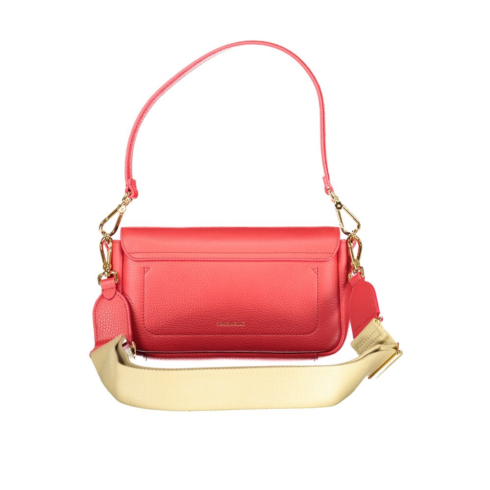 Coccinelle Rote Lederhandtasche