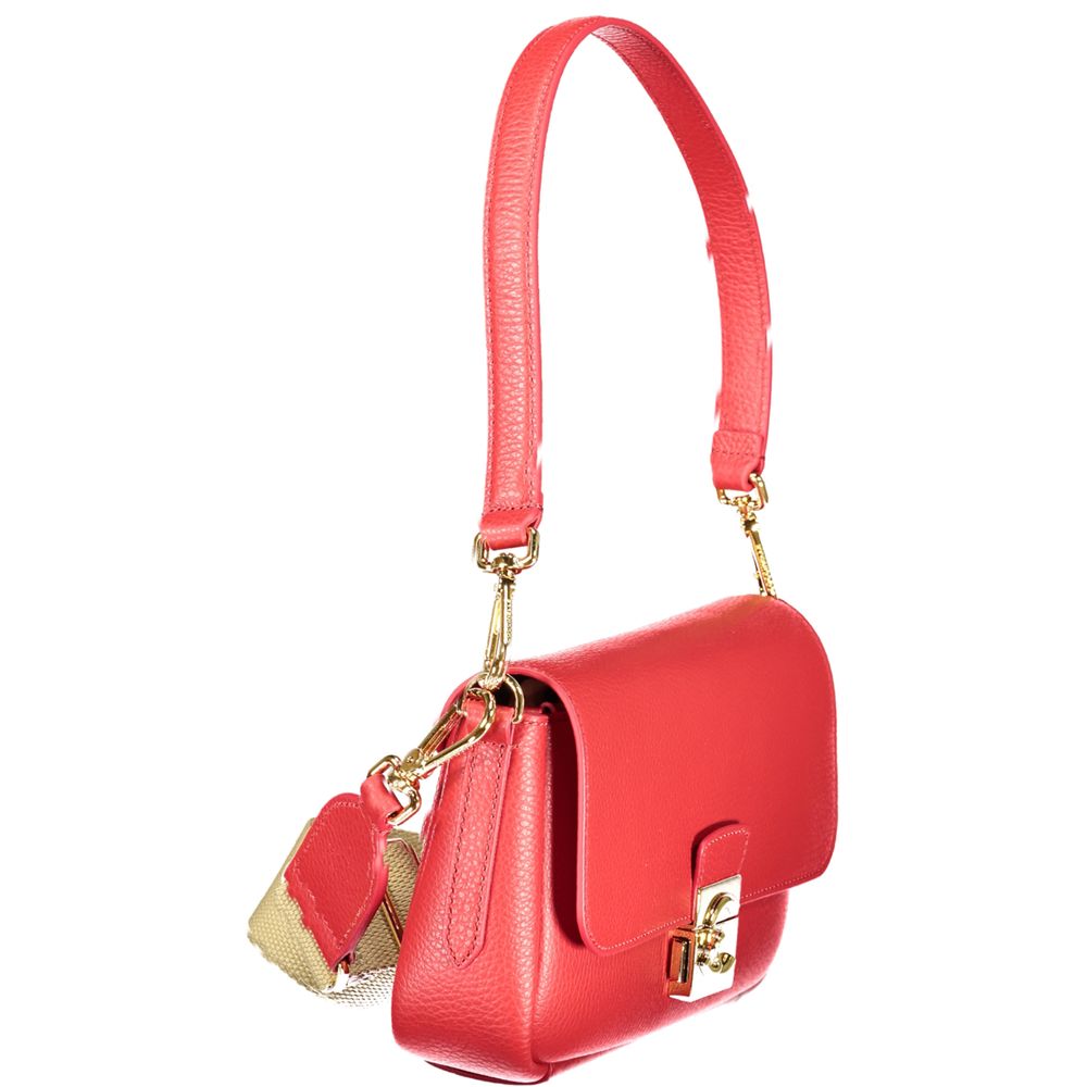 Coccinelle Rote Lederhandtasche