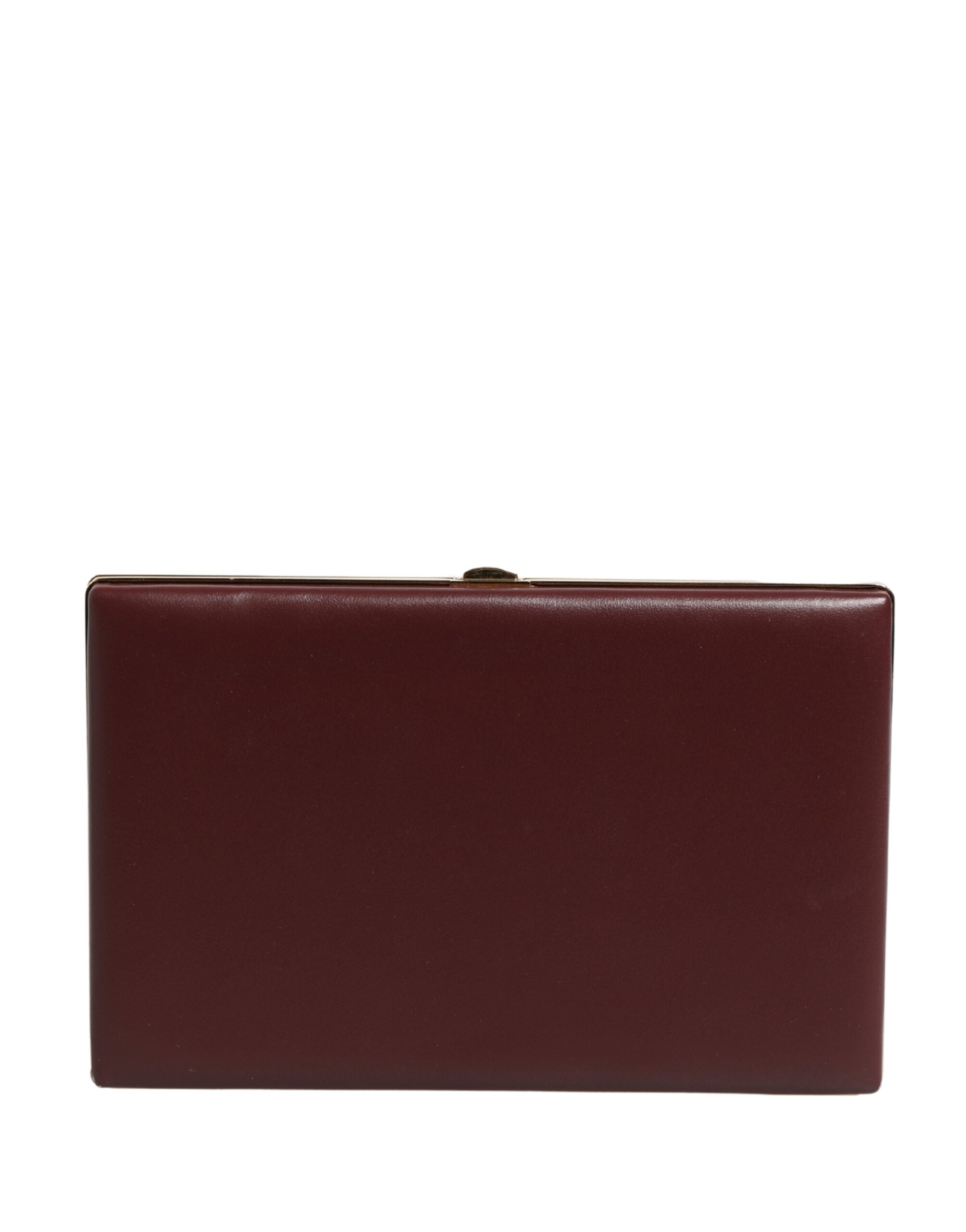 Dolce & Gabbana Braune Kalbsleder-Clutch für Damen – Abendtasche