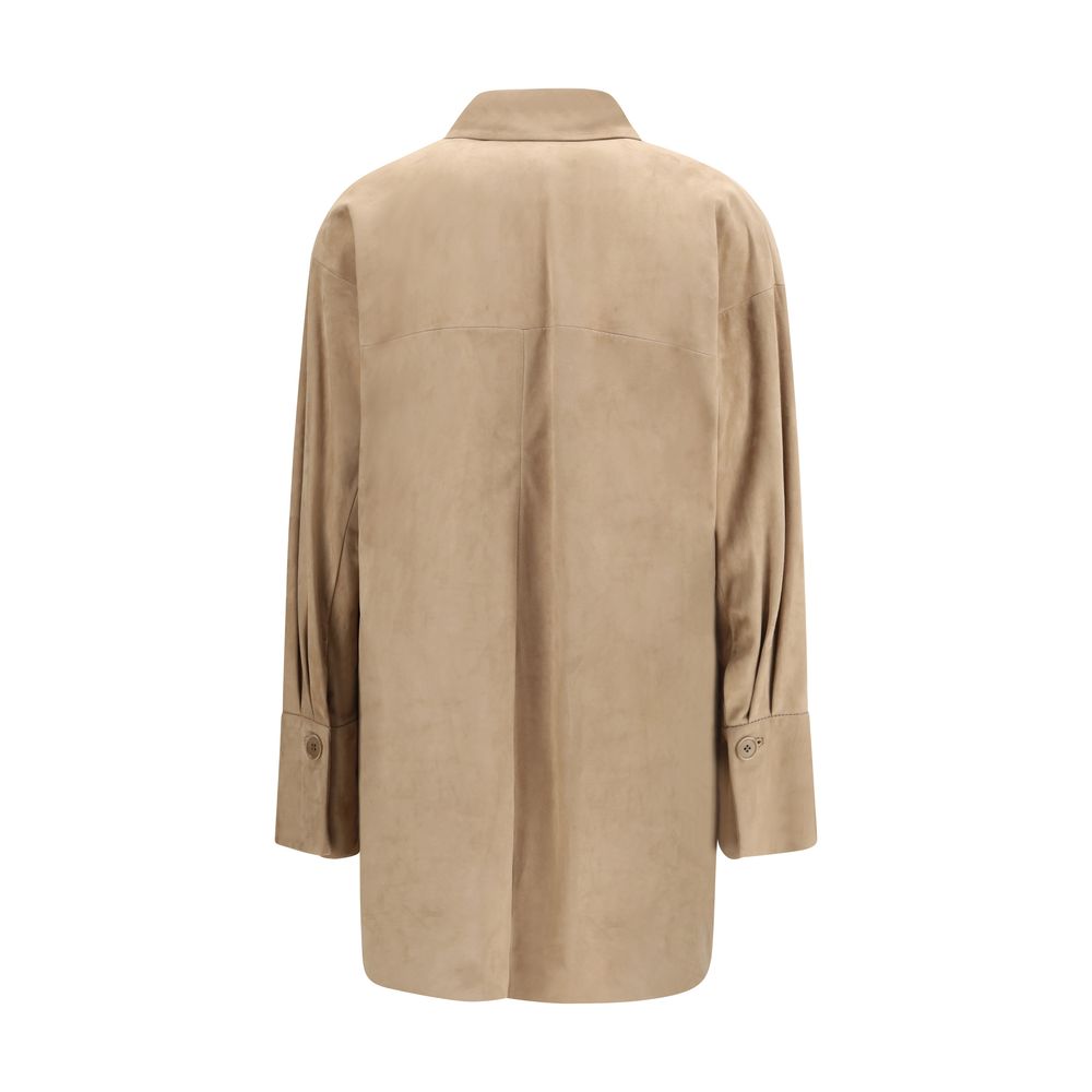 Salvatore Santoro Beige Lamm Ovis Aries Aries Hemd