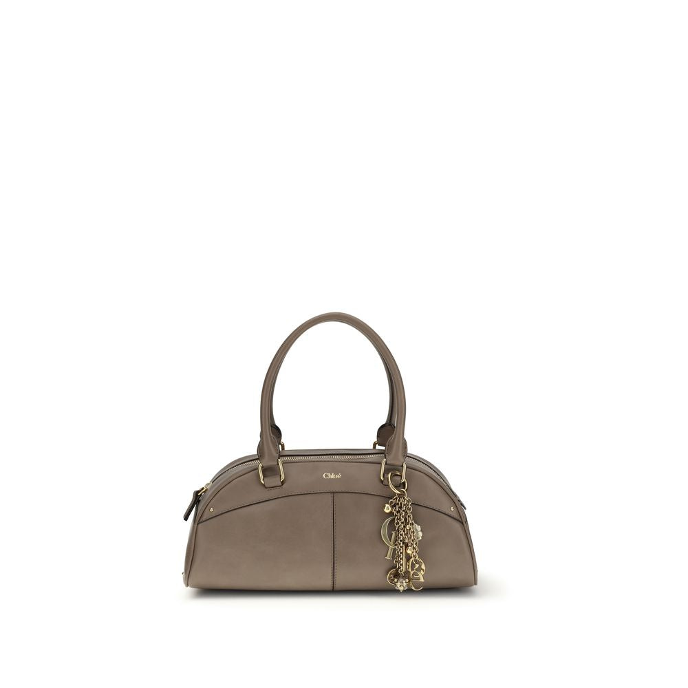 Chloé Graue Kalbsleder Bos Taurus Schultertasche