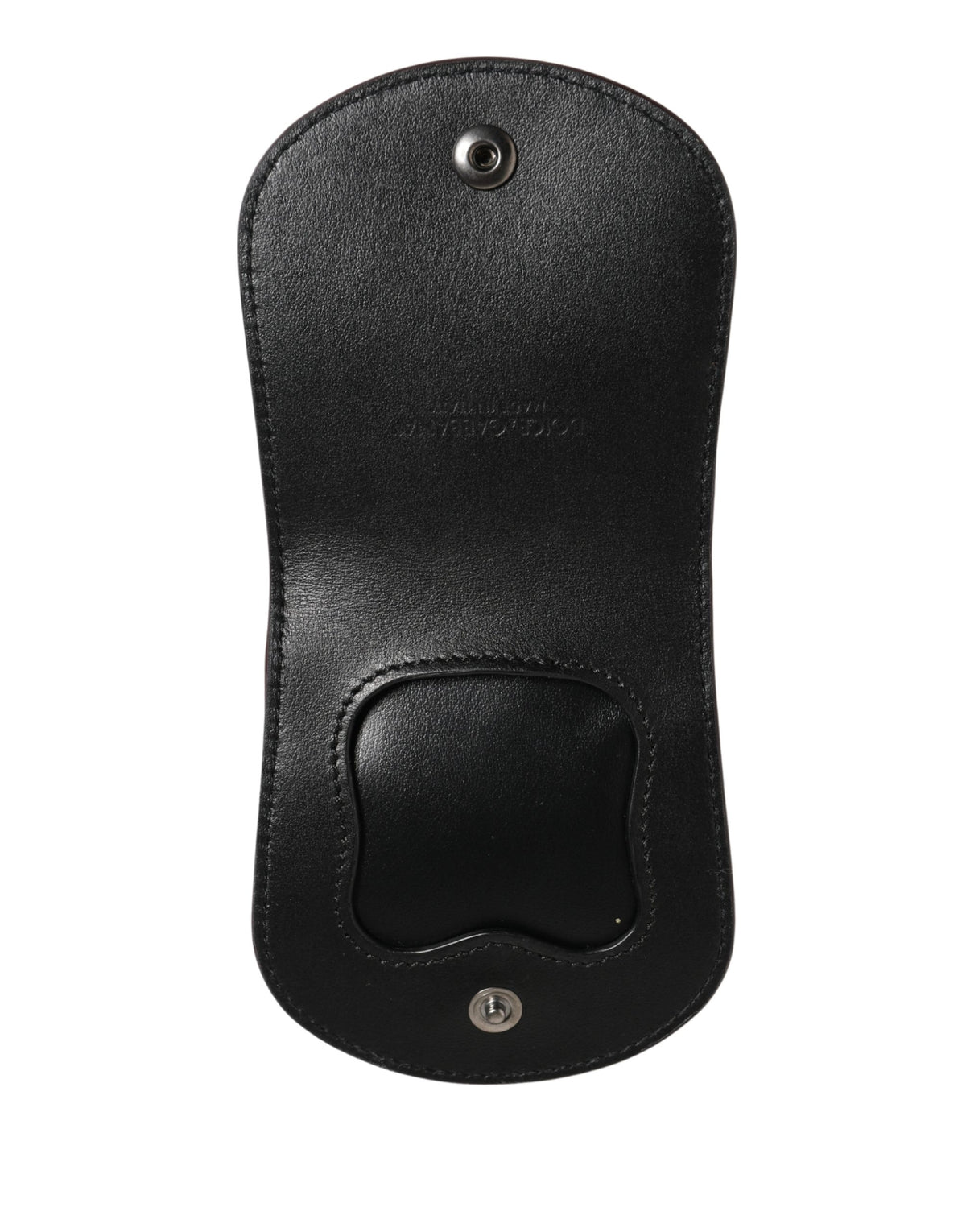 Dolce & Gabbana Burgunder Etui aus exotischem Leder für Kondome, Brieftasche
