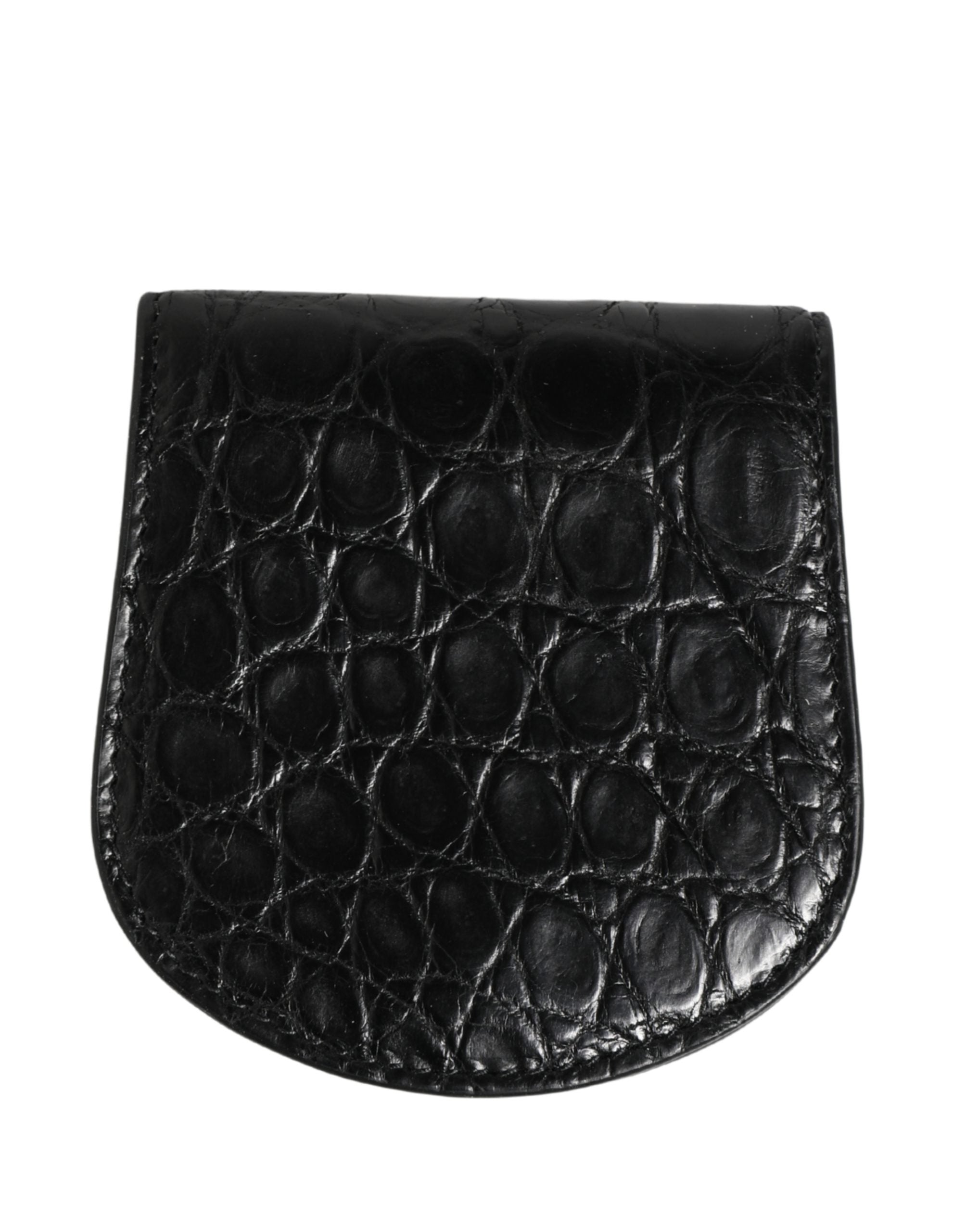 Dolce & Gabbana Schwarzetui aus exotischem Leder für Kondome, Tasche, Portemonnaie