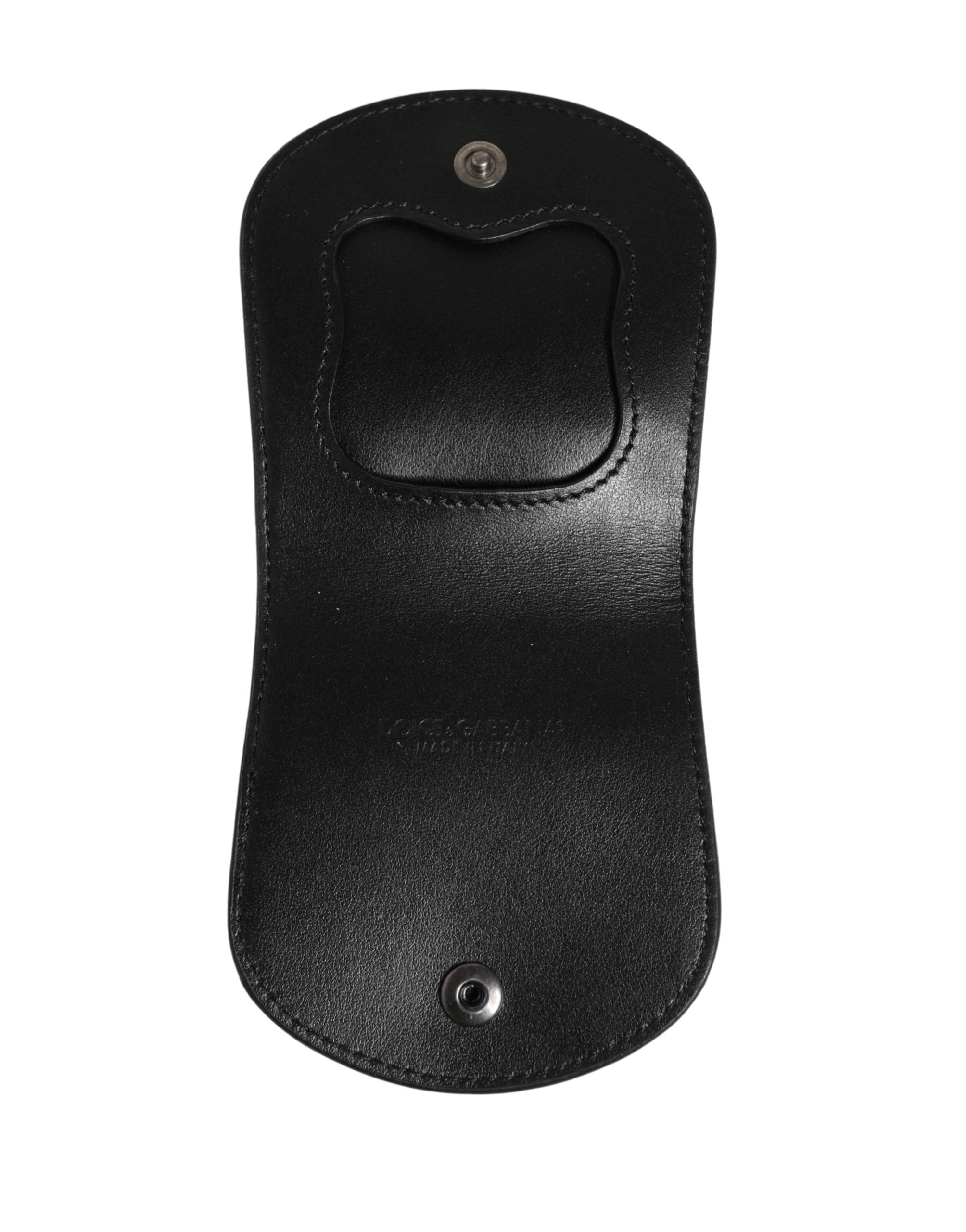Dolce & Gabbana Schwarzetui aus exotischem Leder für Kondome, Tasche, Portemonnaie
