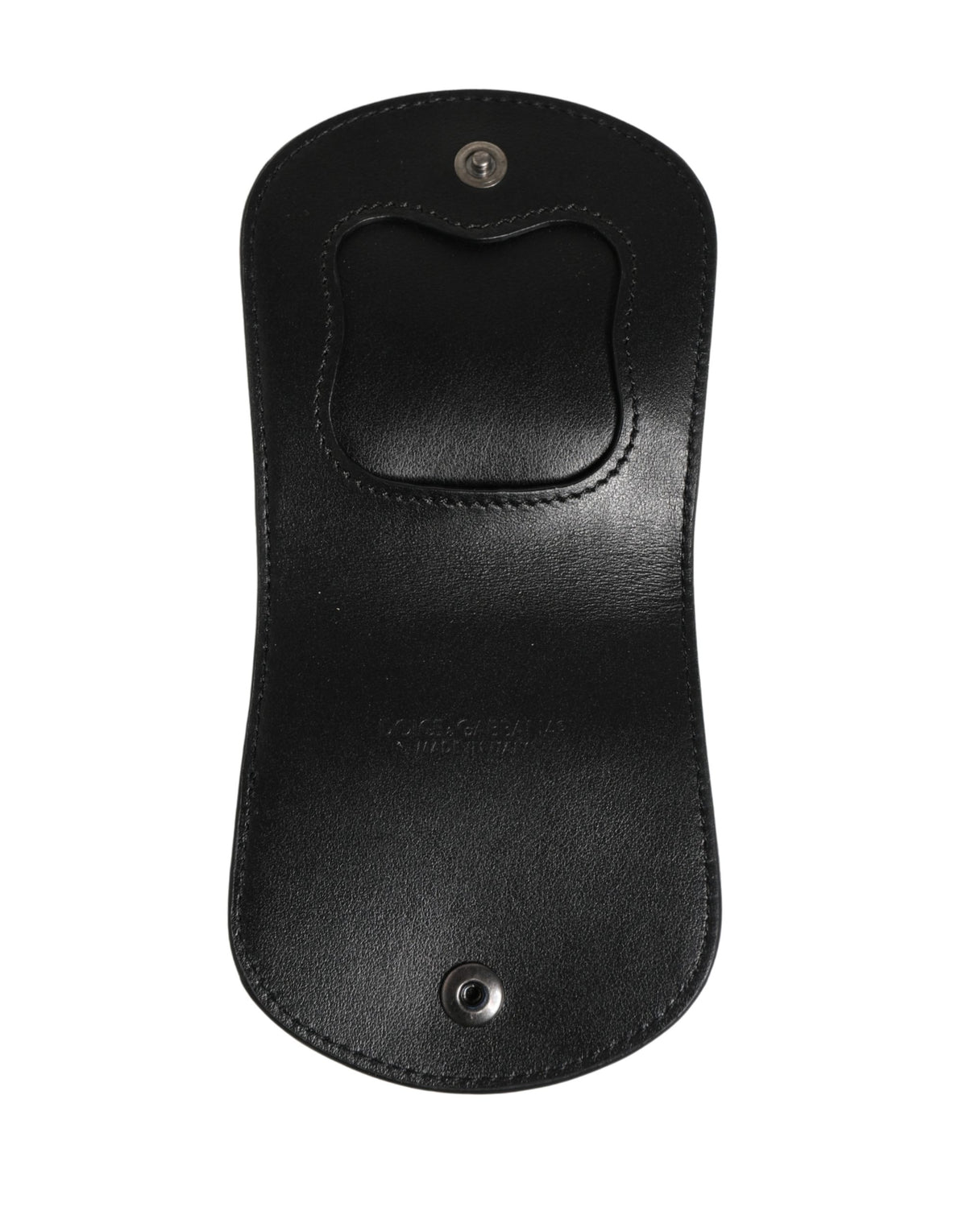 Dolce & Gabbana Schwarzetui aus exotischem Leder für Kondome, Tasche, Portemonnaie