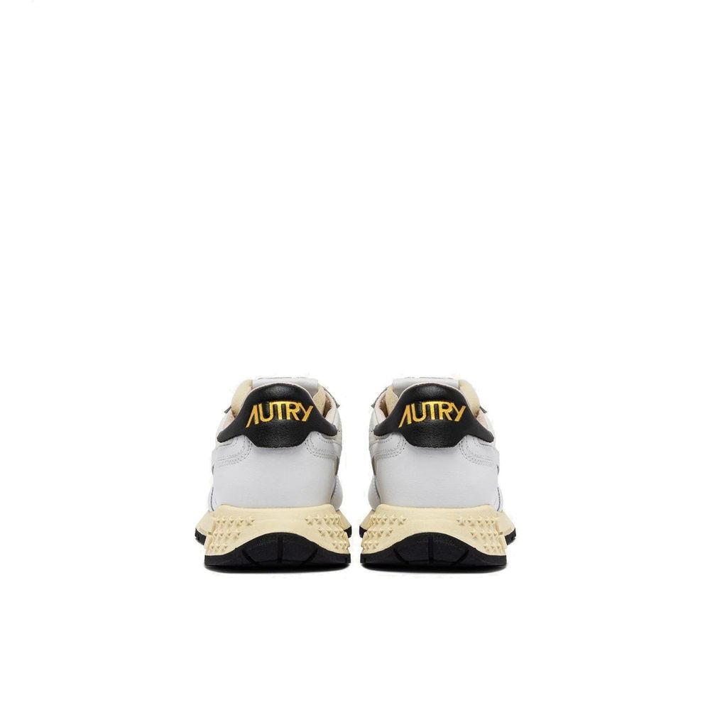 Autry Weiße Low-Top-Sneaker aus Leder