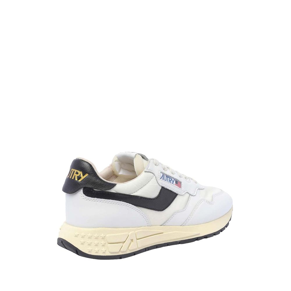 Autry Weiße Low-Top-Sneaker aus Leder