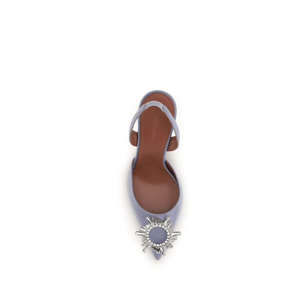 Amina Muaddi Lila Seidenpumps