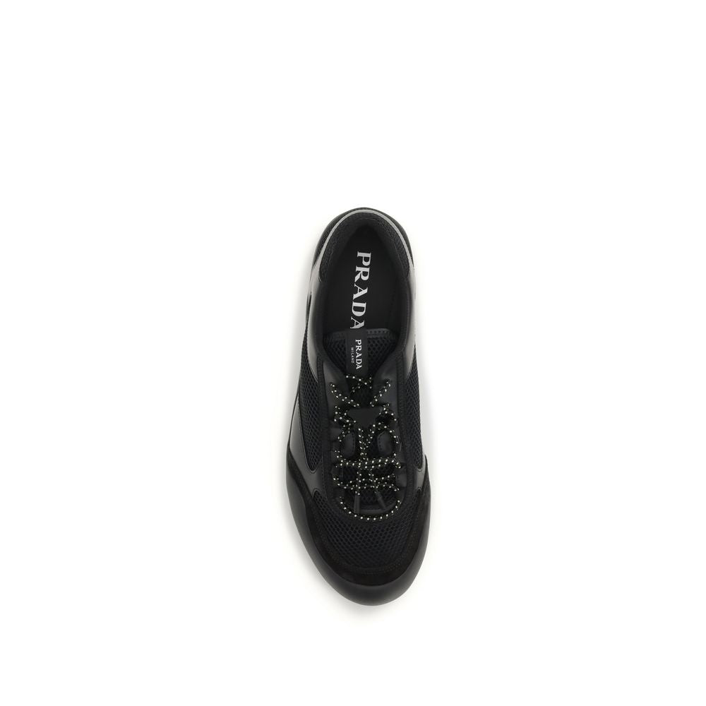 Prada Schwarze Sneaker aus Polyester für sportliche Looks