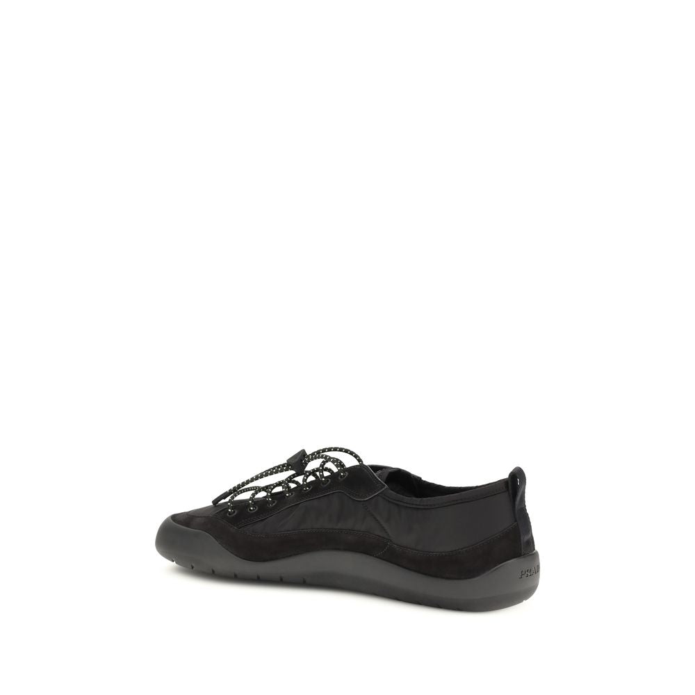 Prada Schwarze Sneaker aus recyceltem Polyamid