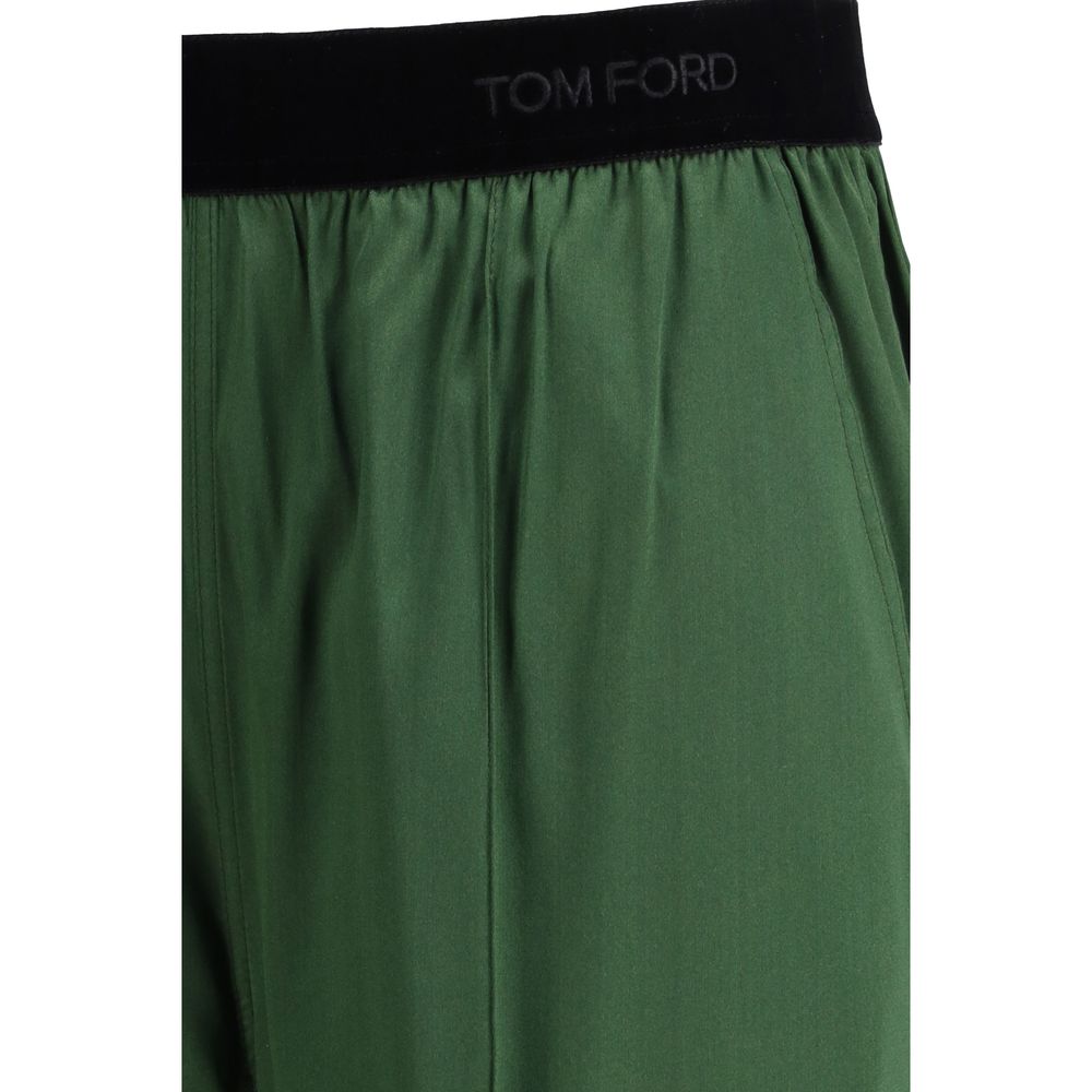Tom Ford Zweifarbige Seiden-Freizeithose