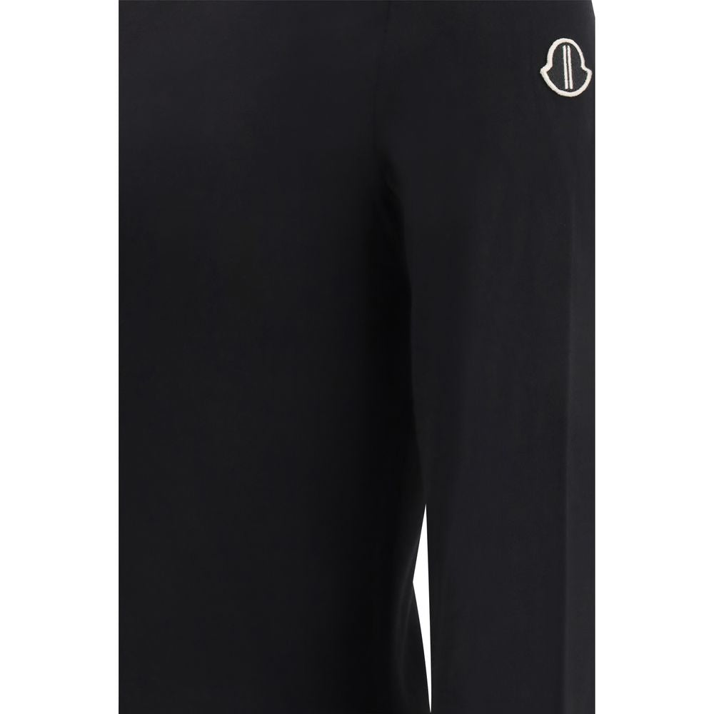 Moncler x Rick Owens Schwarzer Baumwoll-Sportswear-Artikel