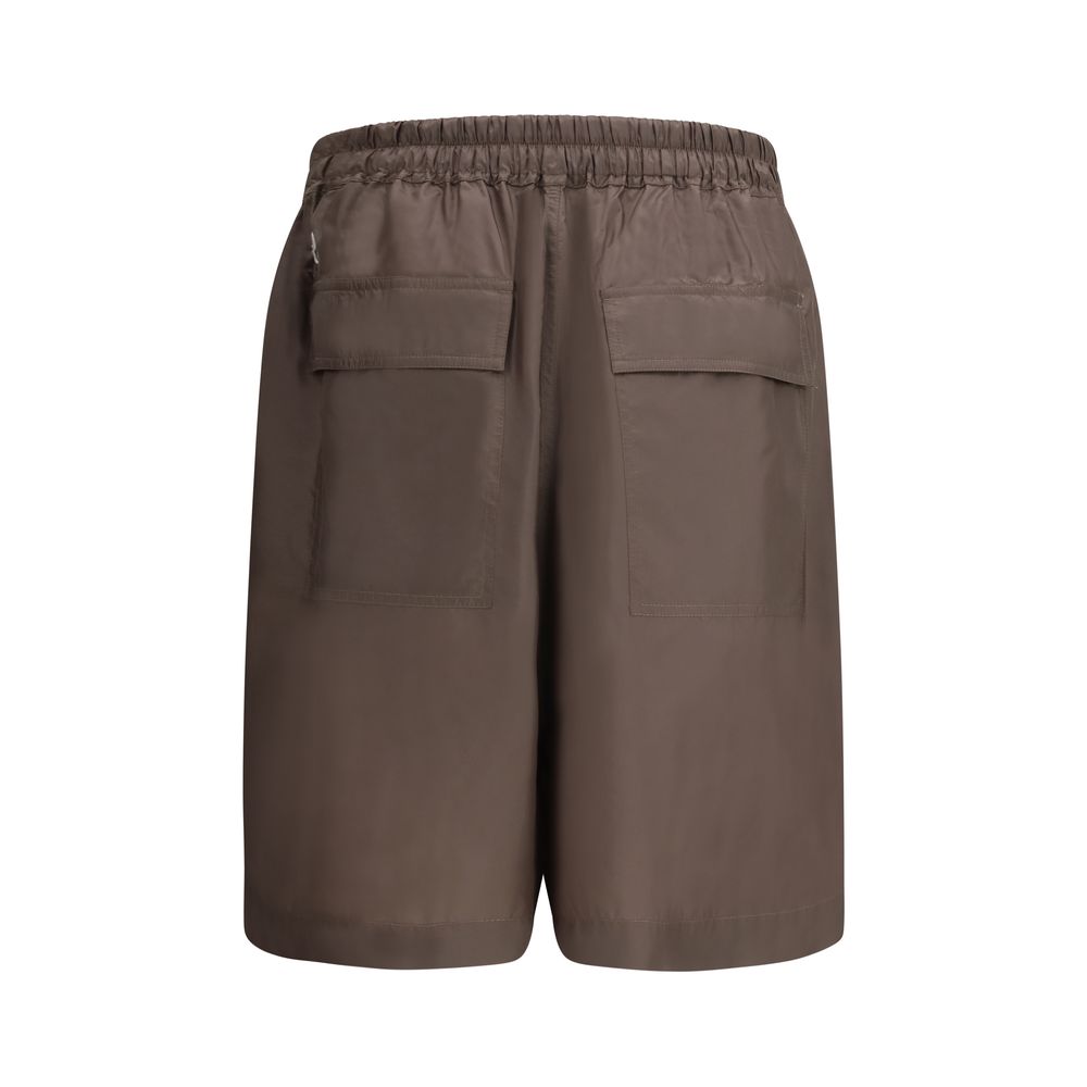 Moncler x Rick Owens Braune Bermudashorts aus Polyester