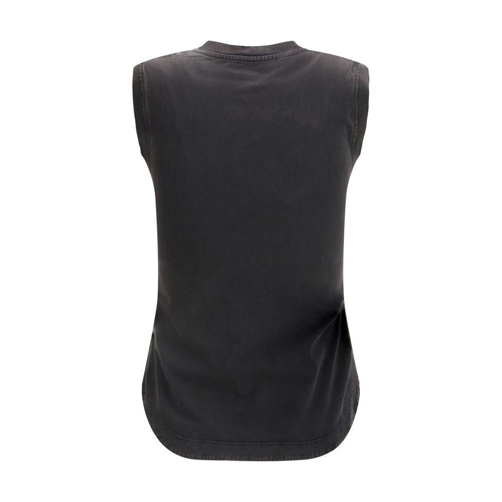 The Attico Schwarzes Baumwoll-T-Shirt