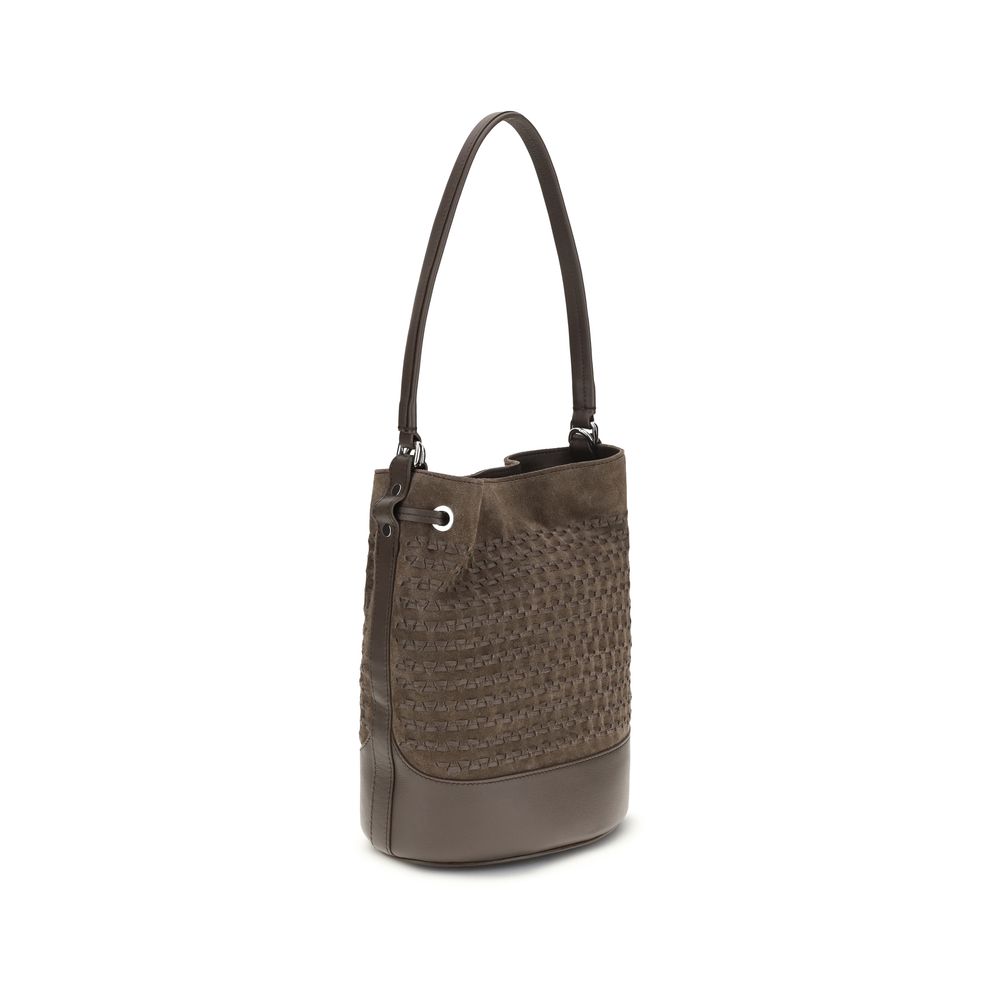 Zanellato Braune Kalbsleder Bos Taurus Bucket Bag