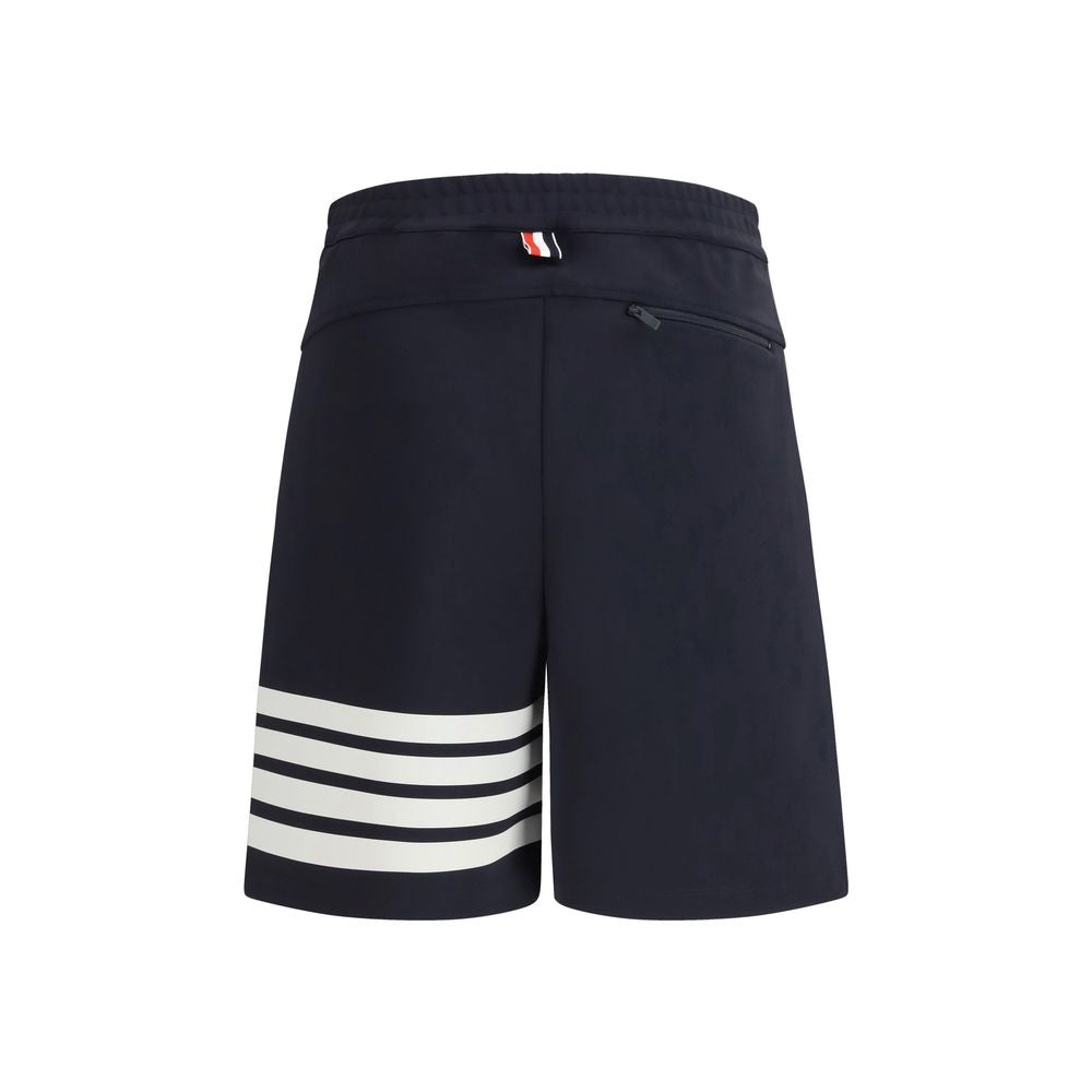 Thom Browne Blaue Bermuda-Shorts aus Viskose