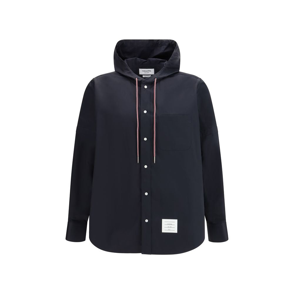 Thom Browne Schwarze Polyamid-Shell-Jacke