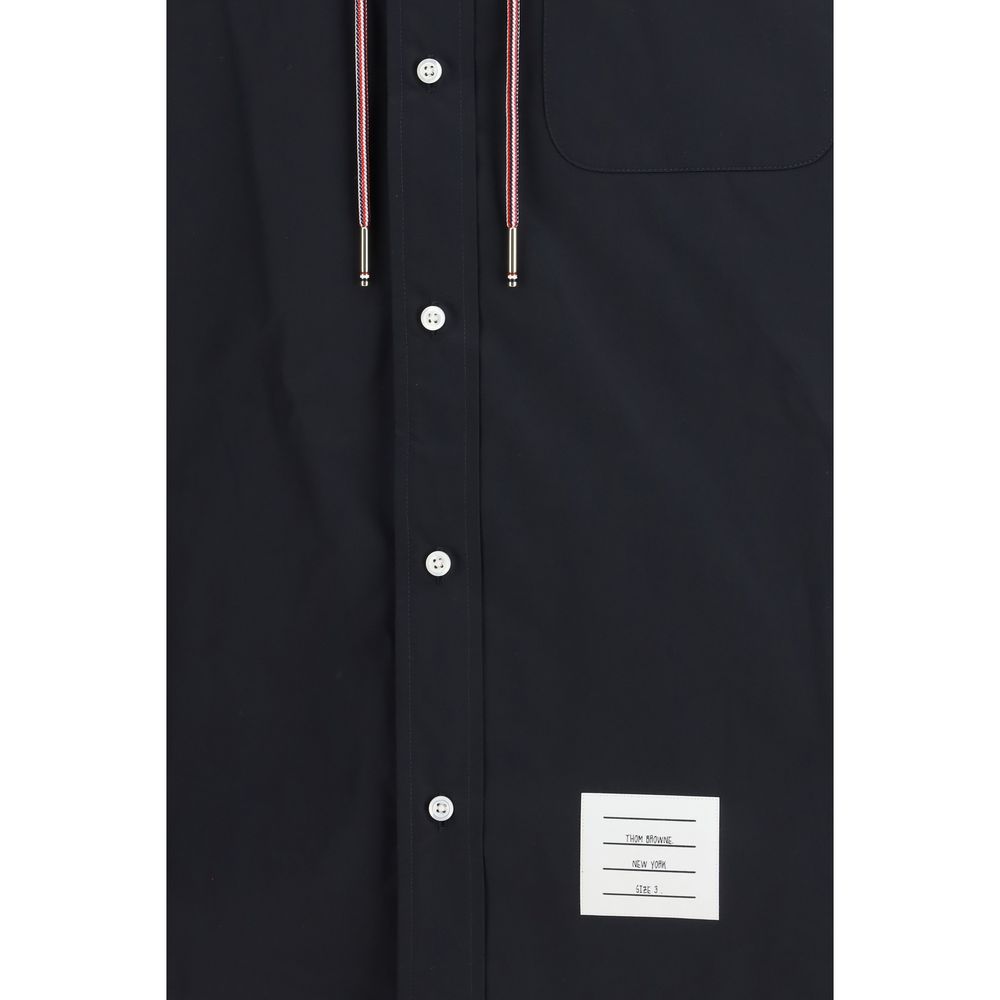 Thom Browne Schwarze Polyamid-Shell-Jacke