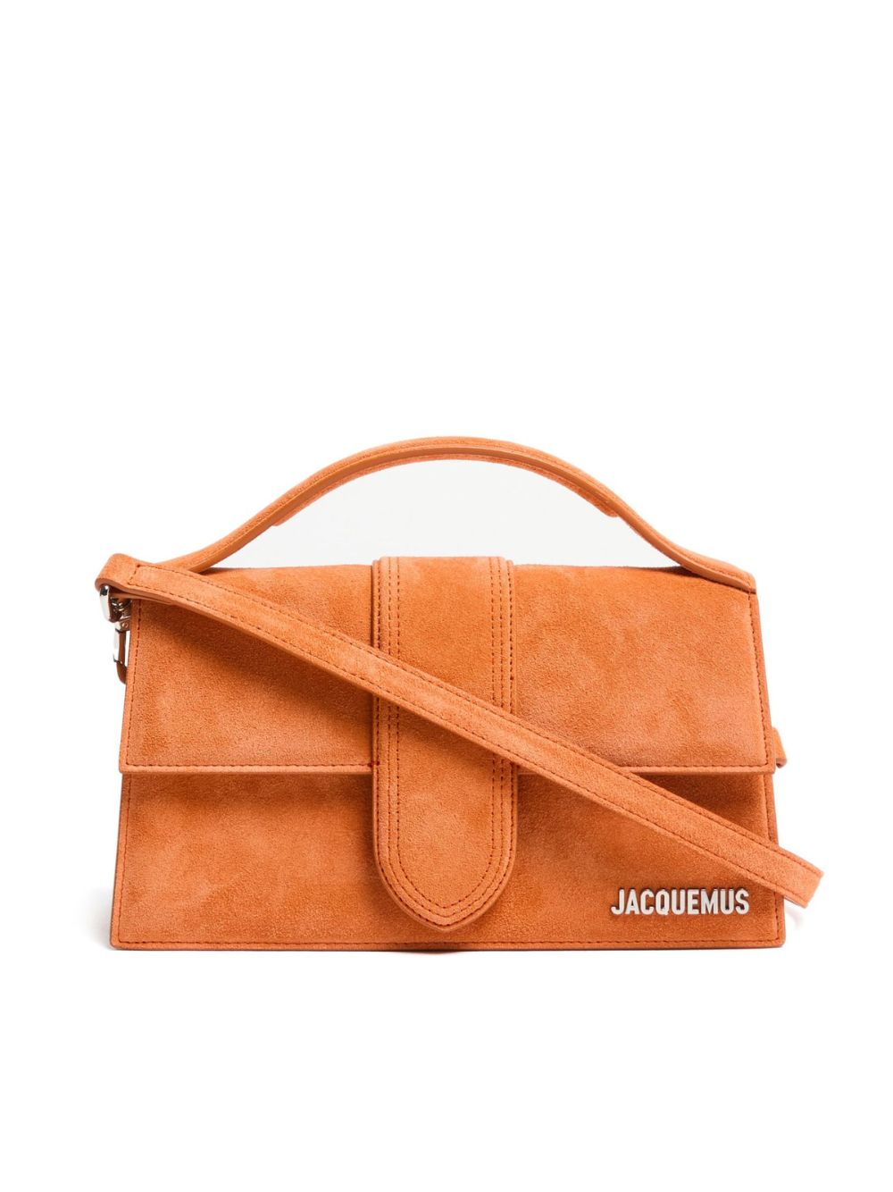 Jacquemus Handtasche Le Grand Bambino aus Terracotta-Leder