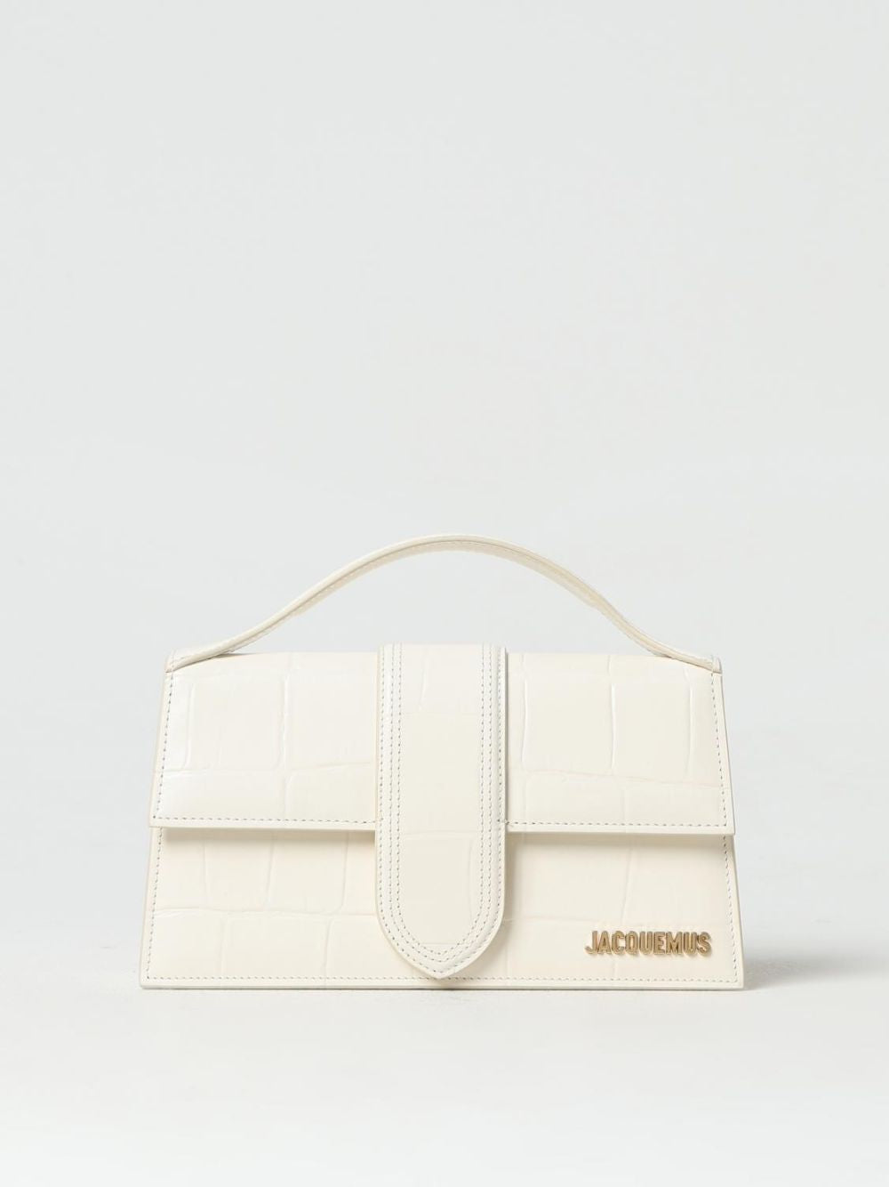 Jacquemus Ivory Cocco Le Grand Bambino Handtasche